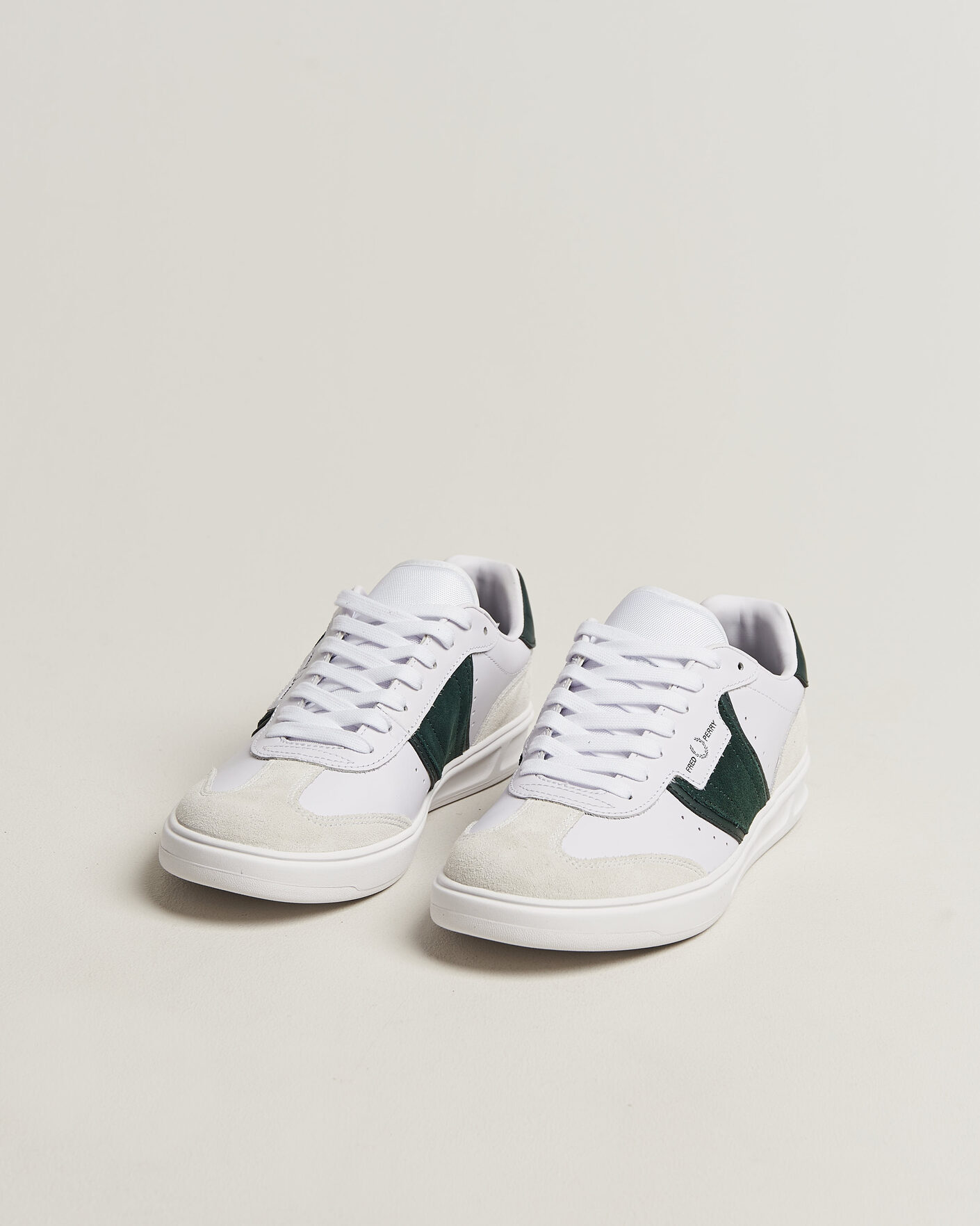 Men | Sneakers | Fred Perry | B4 Leather/Suede Sneaker White