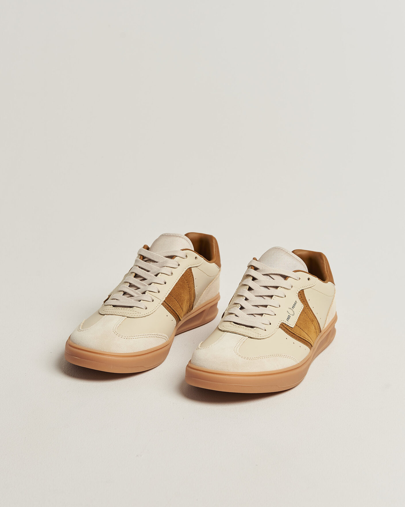 Men | Sneakers | Fred Perry | B4 Leather/Suede Sneaker Oatmeal