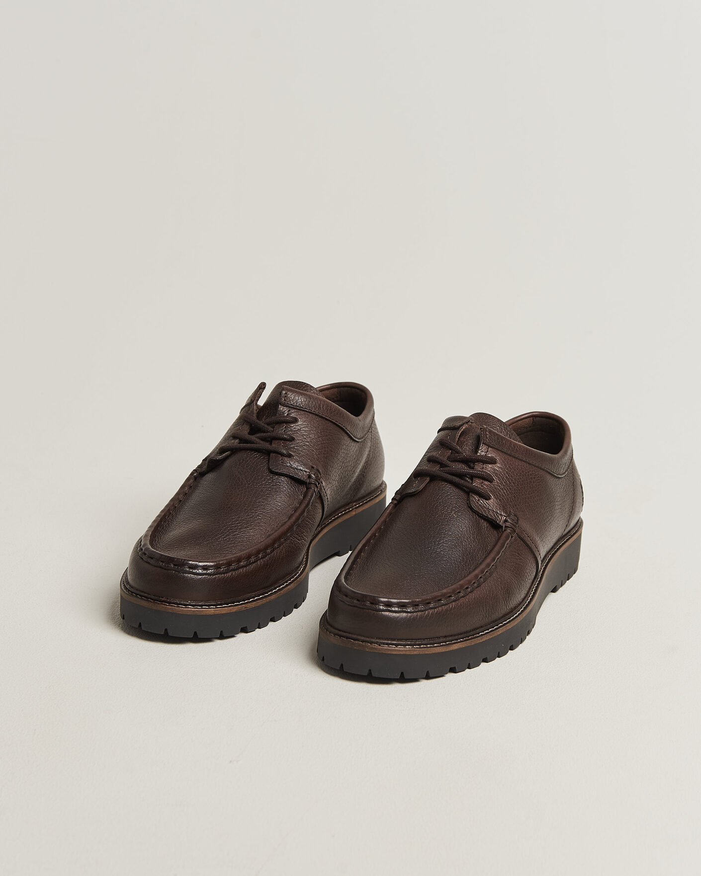 Men | Derby Shoes | Fred Perry | Kenny Grained Leather Derby Rich Brown
