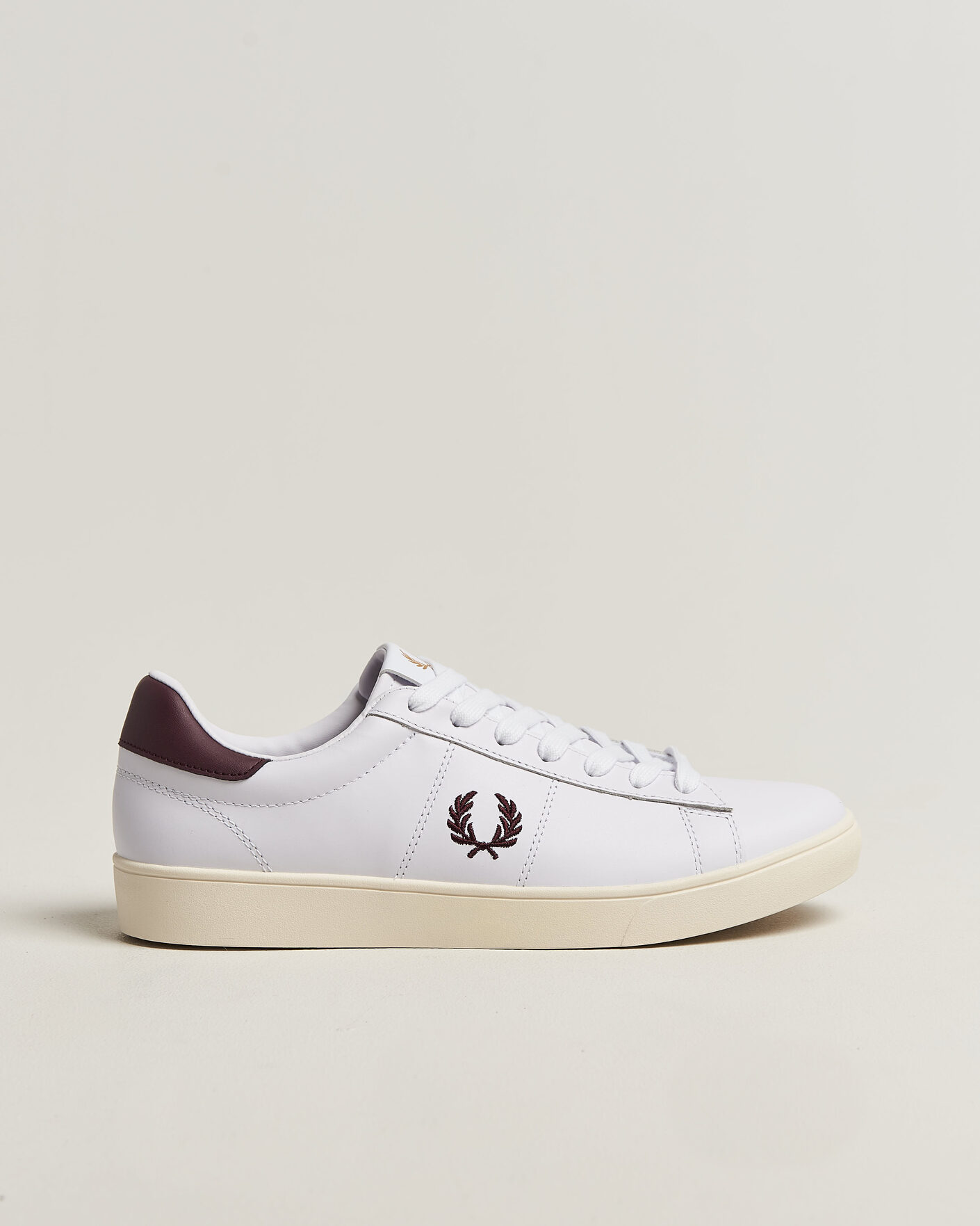 Men | Sneakers | Fred Perry | Spencer Leather Sneaker White