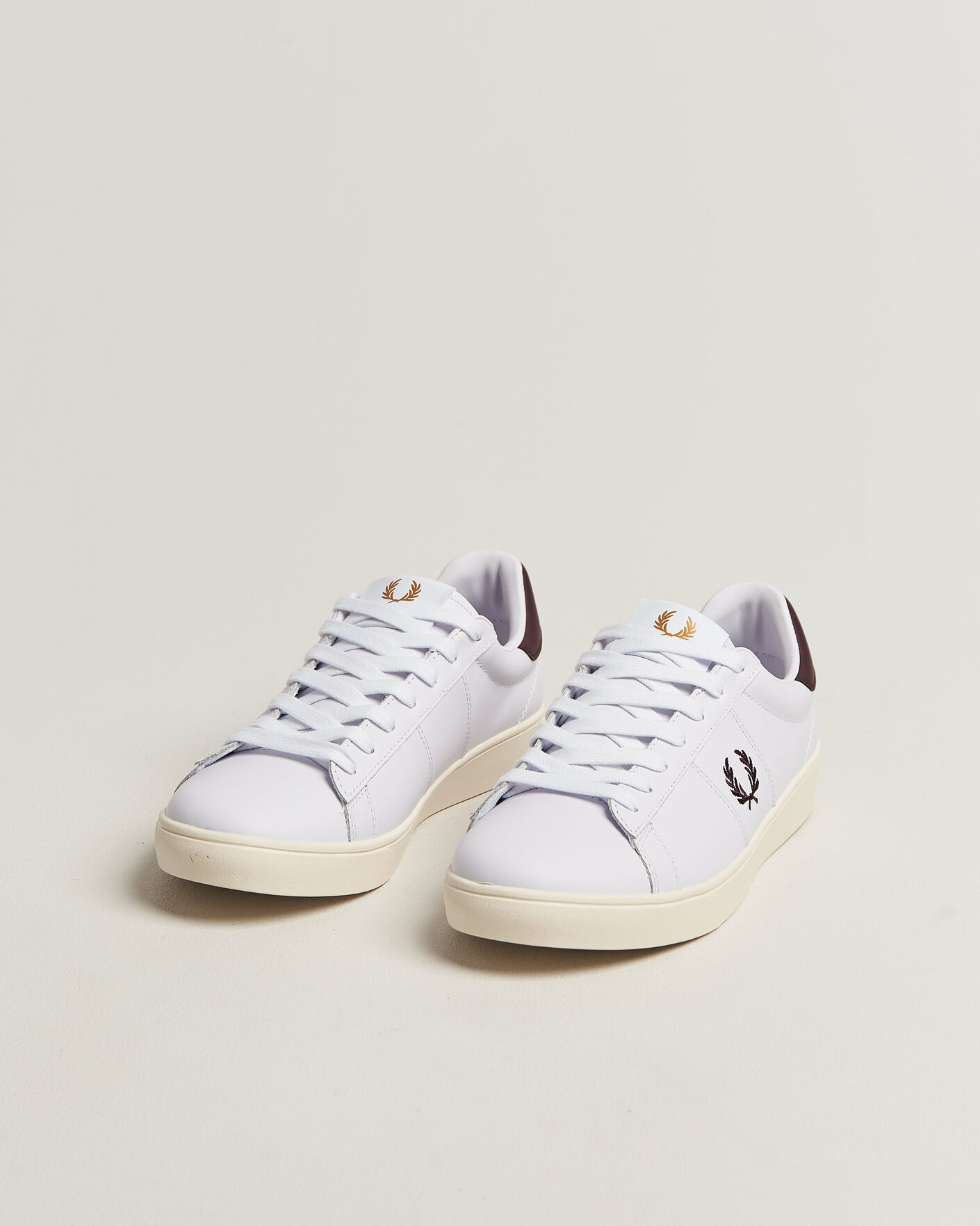 Men | Sneakers | Fred Perry | Spencer Leather Sneaker White
