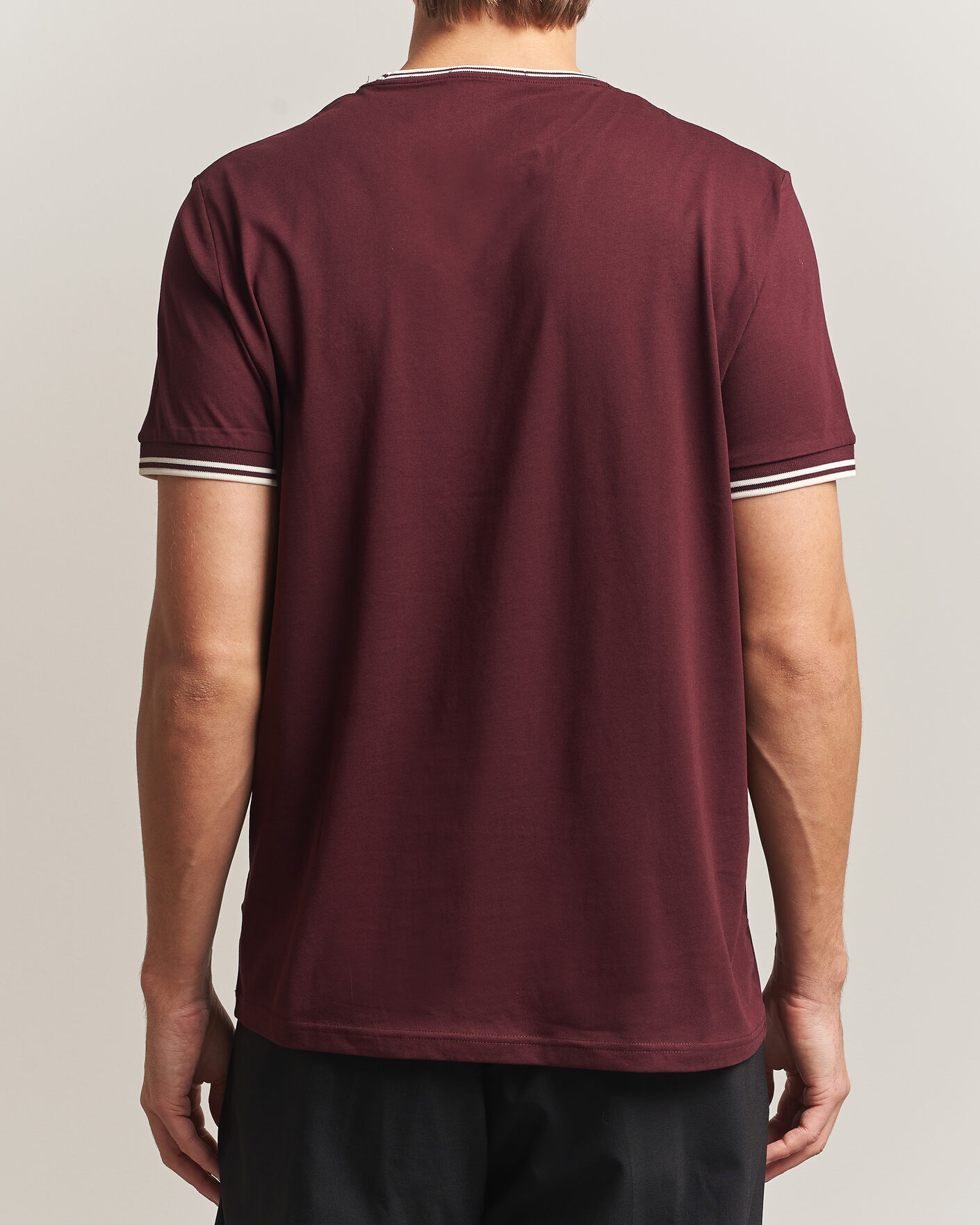 Men | T-Shirts | Fred Perry | Twin Tipped T-Shirt Oxblood