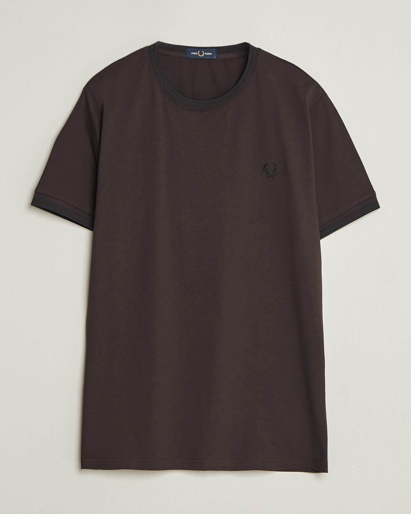 Men | T-Shirts | Fred Perry | Twin Tipped T-Shirt Rich Brown