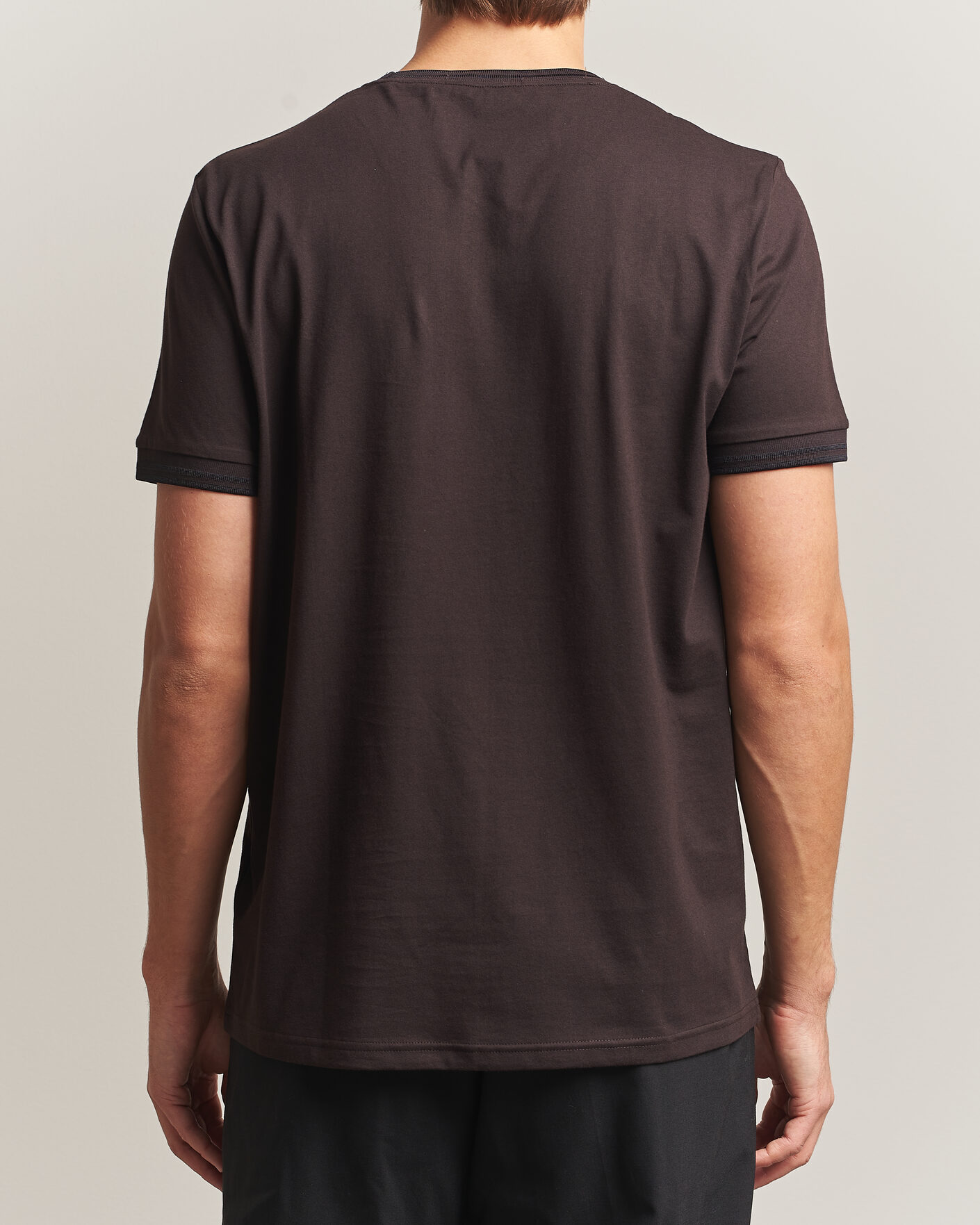Men | T-Shirts | Fred Perry | Twin Tipped T-Shirt Rich Brown