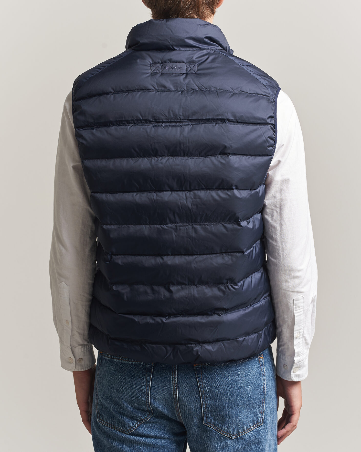 Men | Gilets | Gant | Light Down Vest Evening Blue