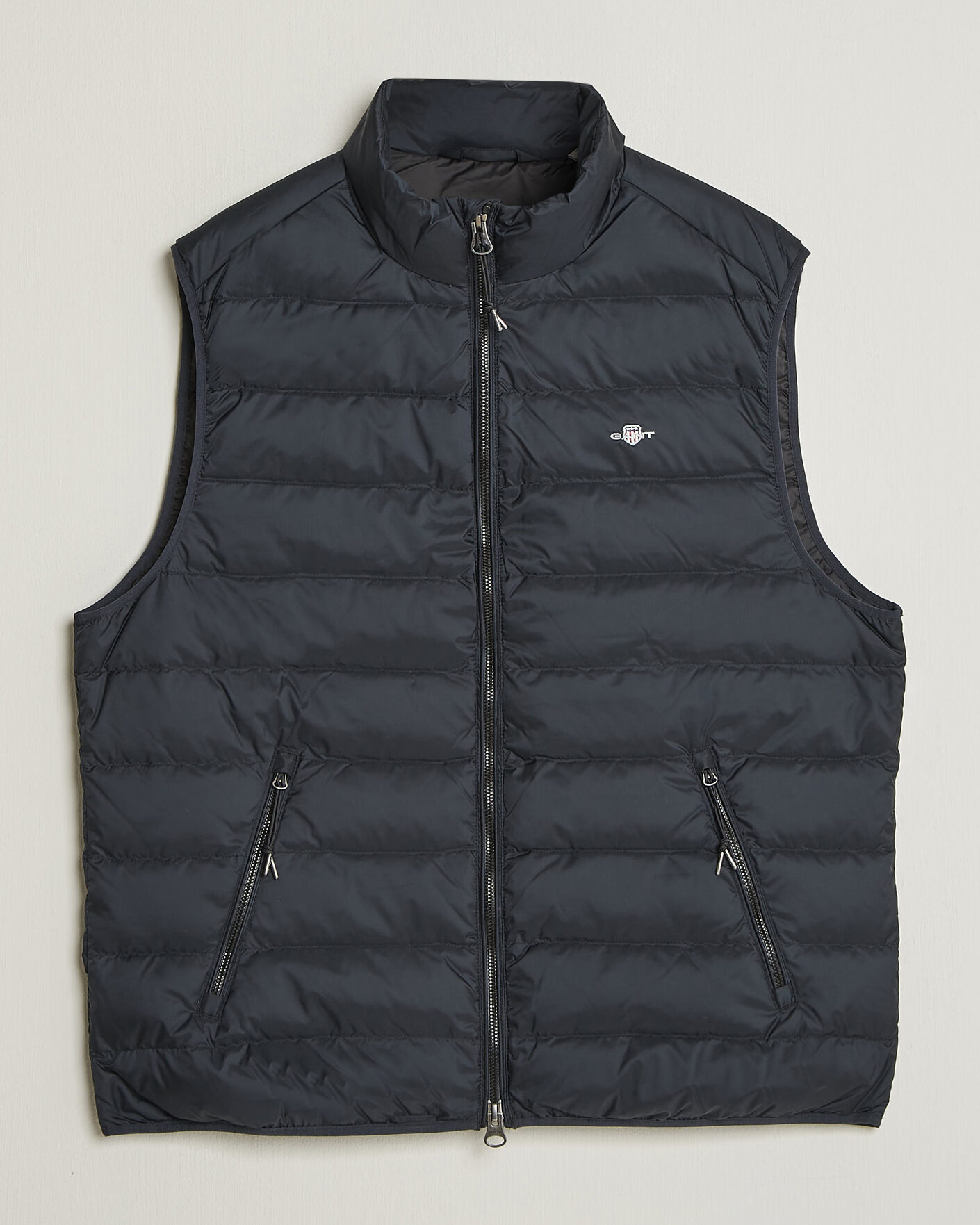 Men | Gilets | Gant | Light Down Vest Black