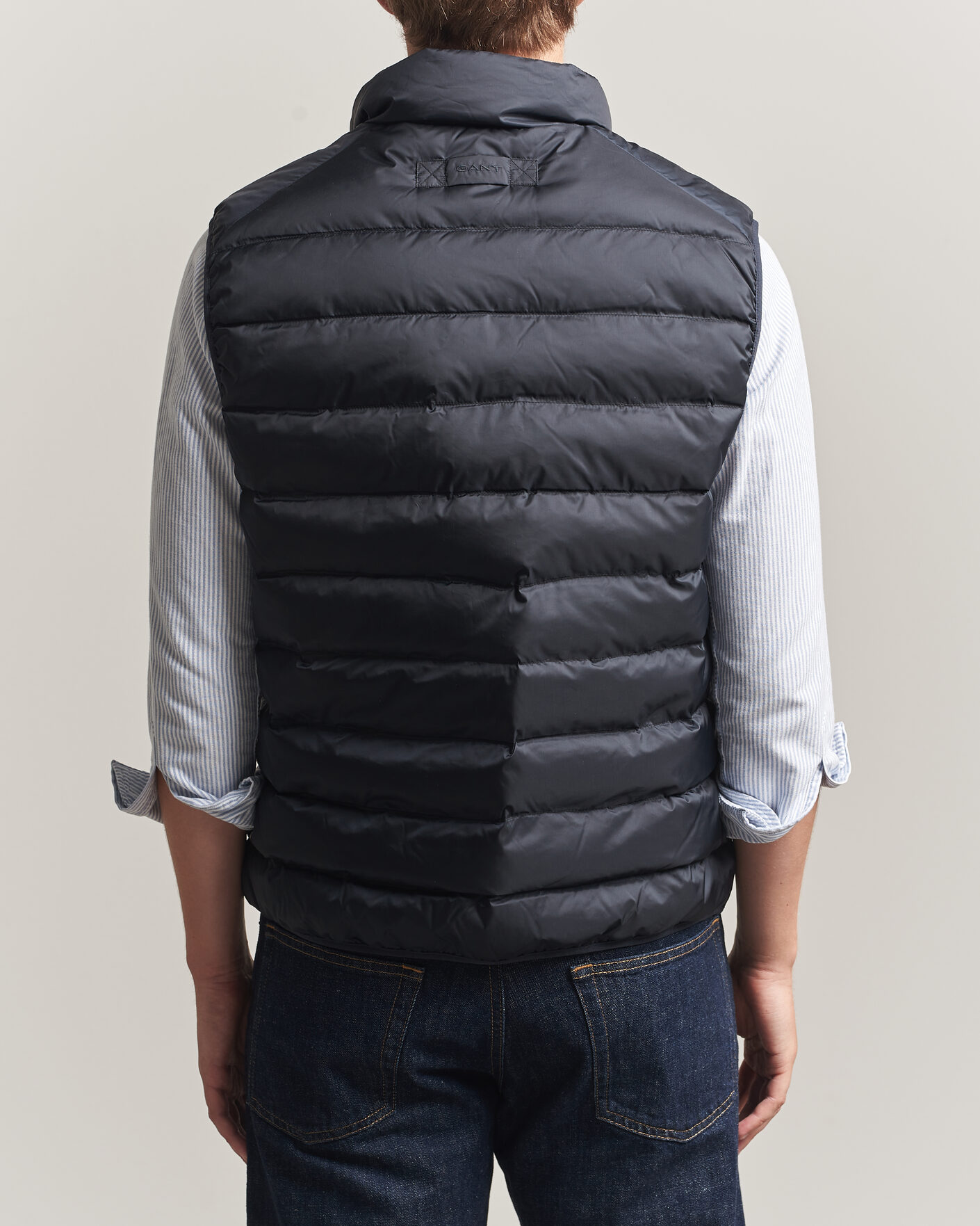 Men | Gilets | Gant | Light Down Vest Black