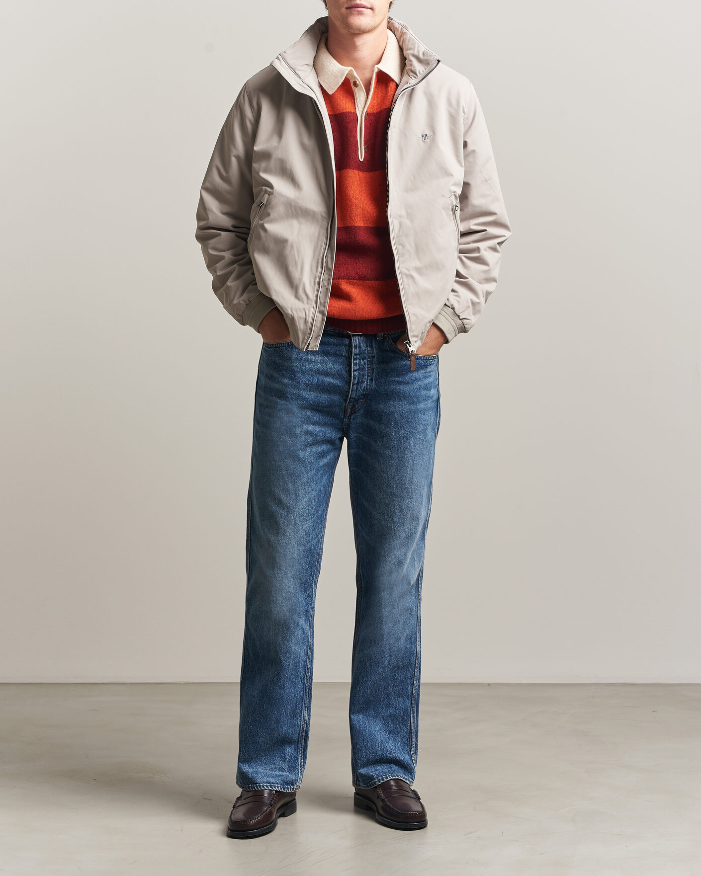 Men | Coats & Jackets | Gant | Hampshire Jacket Mist Taupe