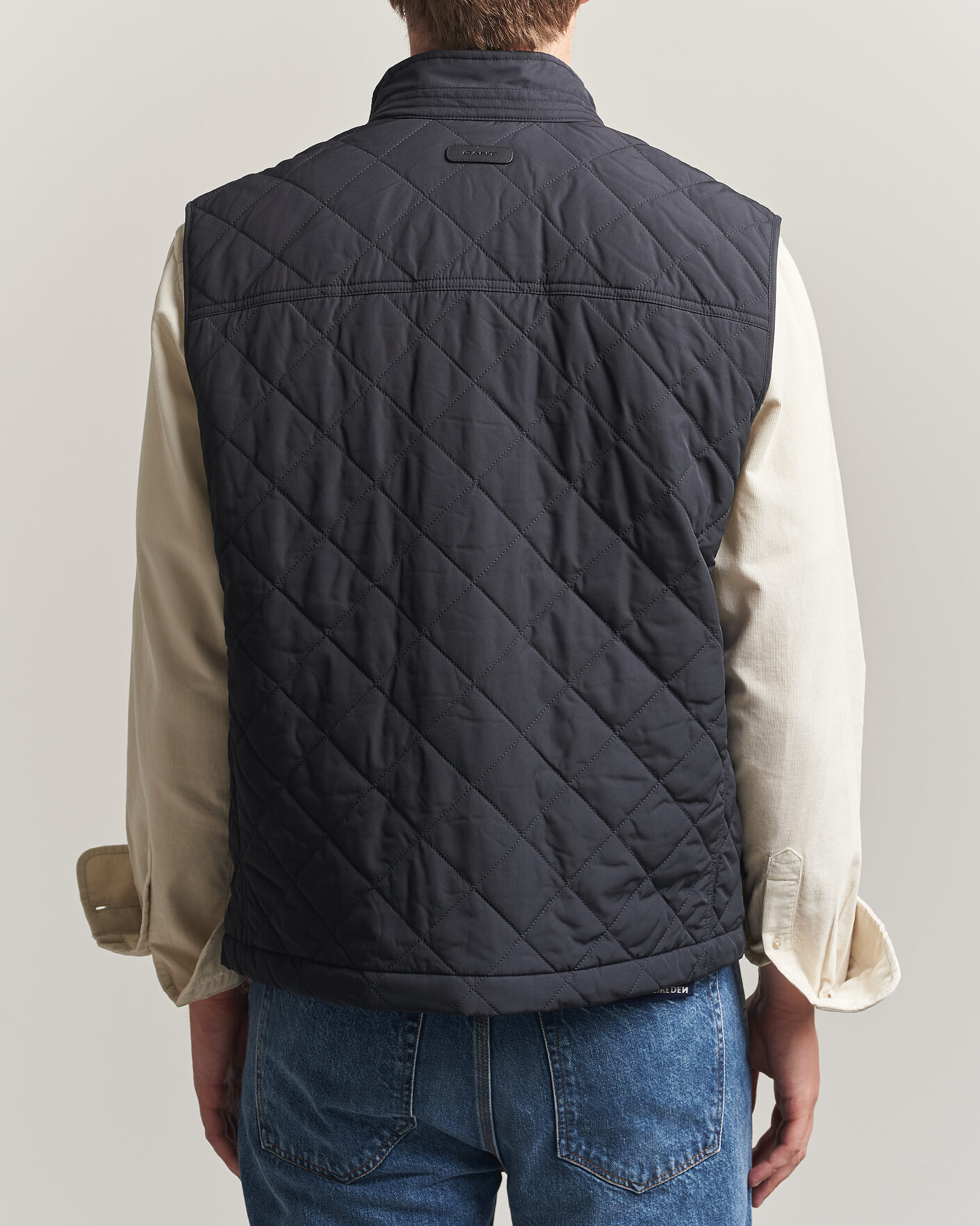 Men | Gilets | Gant | Classic Quilted Vest Black