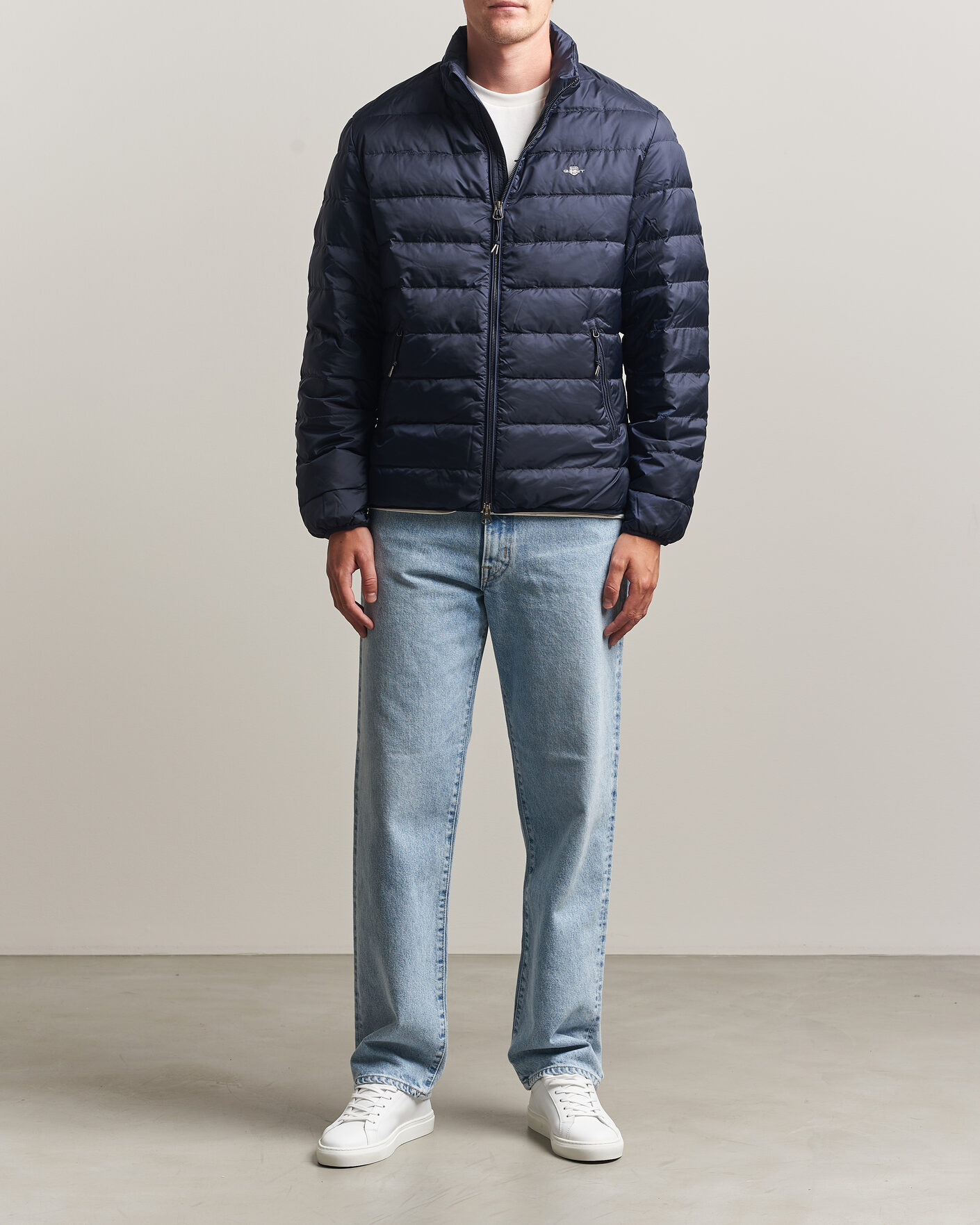 Men | Coats & Jackets | Gant | Light Down Jacket Evening Blue
