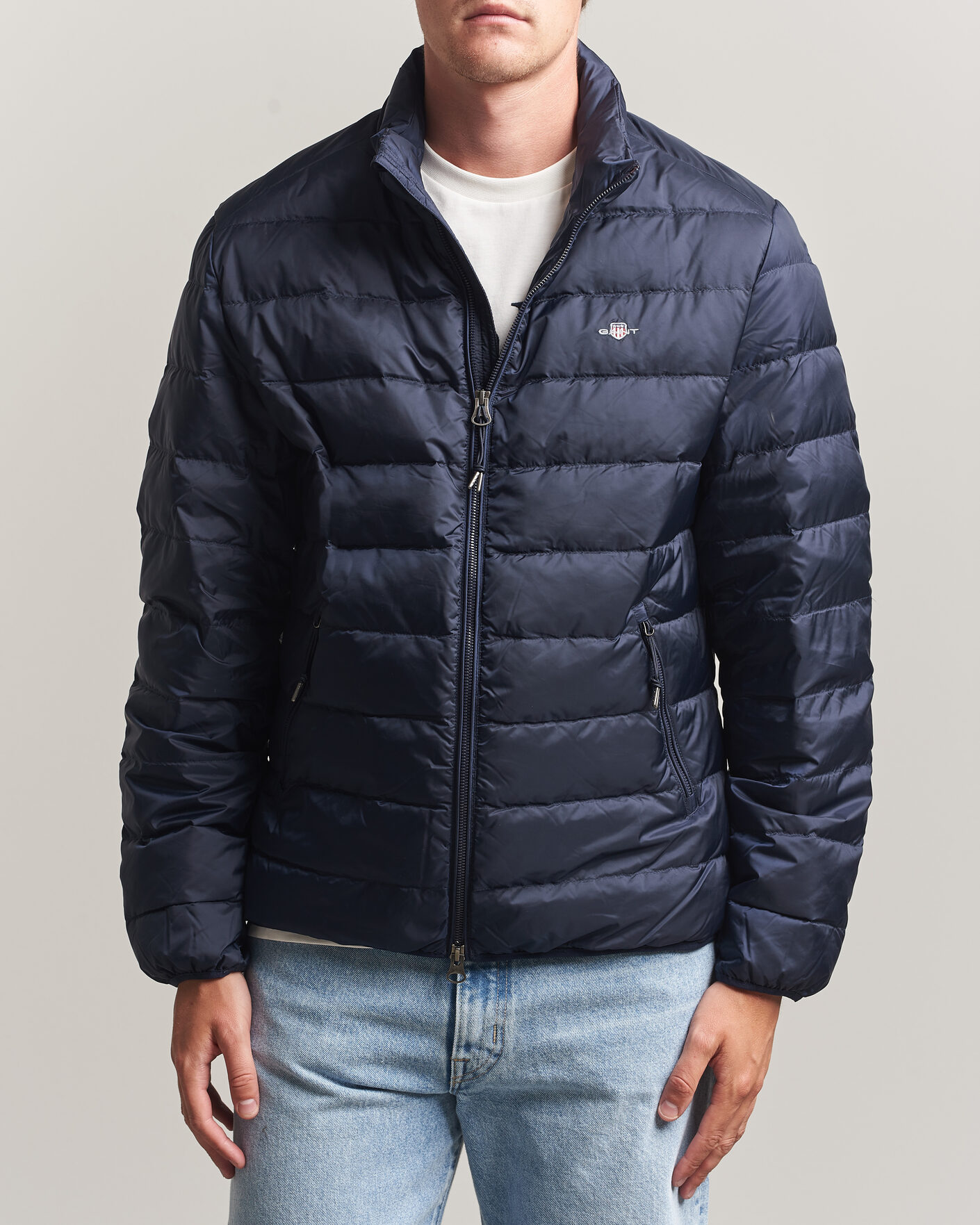 Men | Coats & Jackets | Gant | Light Down Jacket Evening Blue