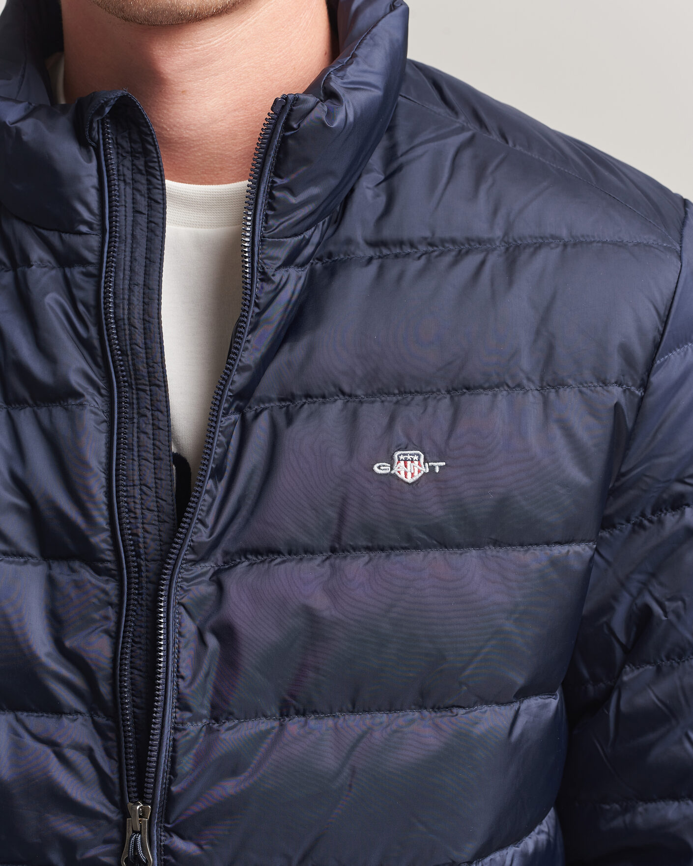 Men | Coats & Jackets | Gant | Light Down Jacket Evening Blue
