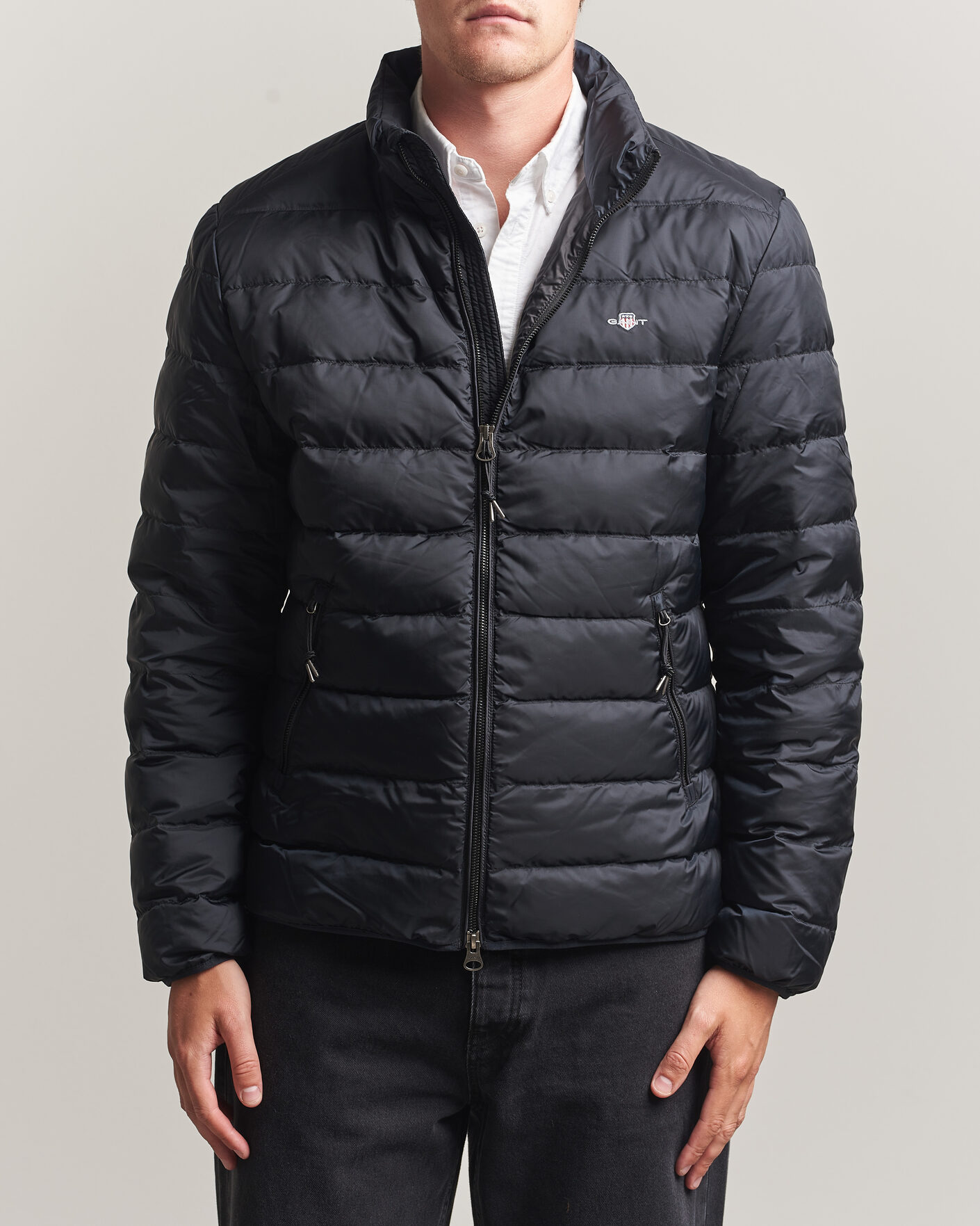 Men | Coats & Jackets | Gant | Light Down Jacket Black