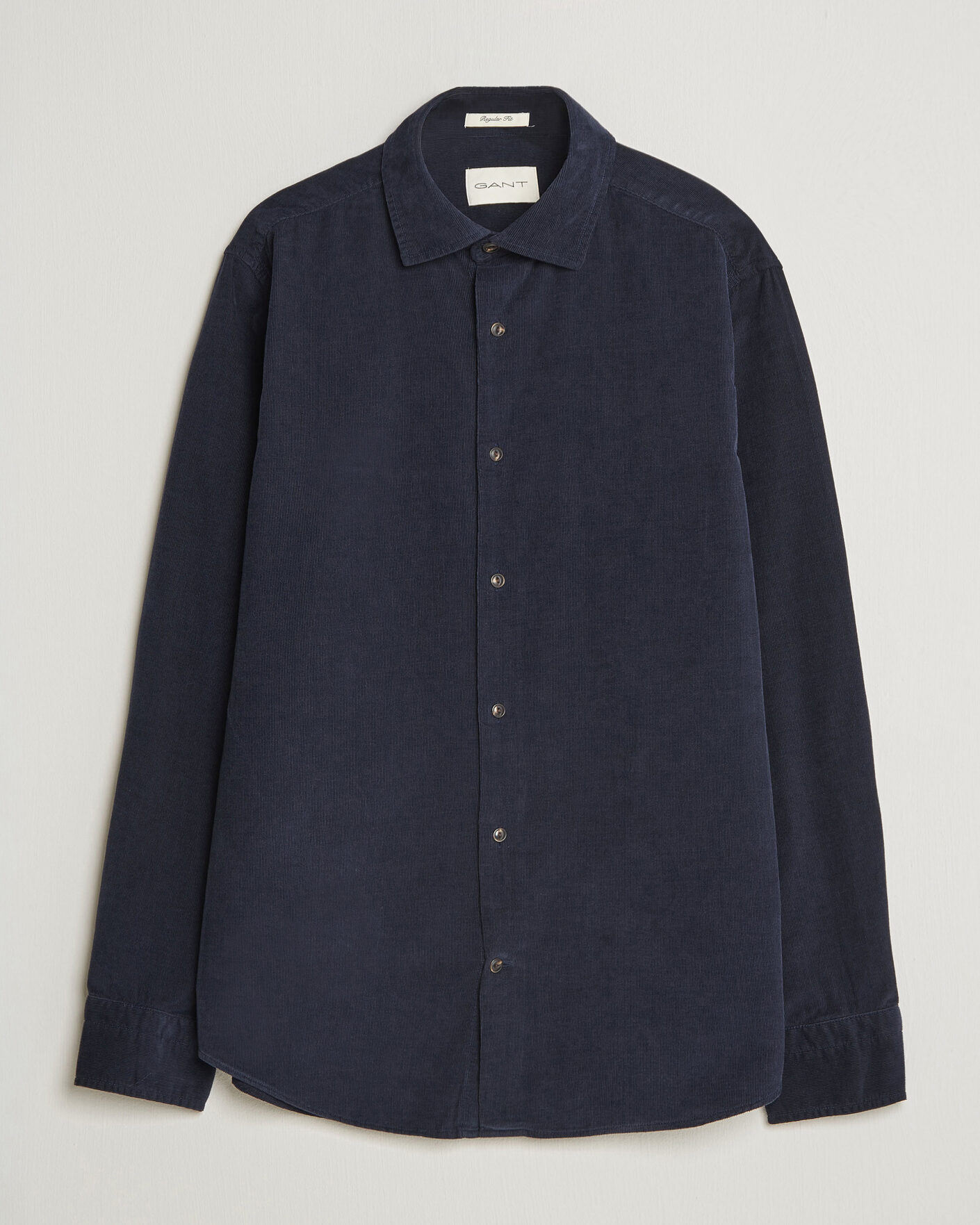 Men | Shirts | Gant | Regular Fit Baby Cord Shirt Evening Blue