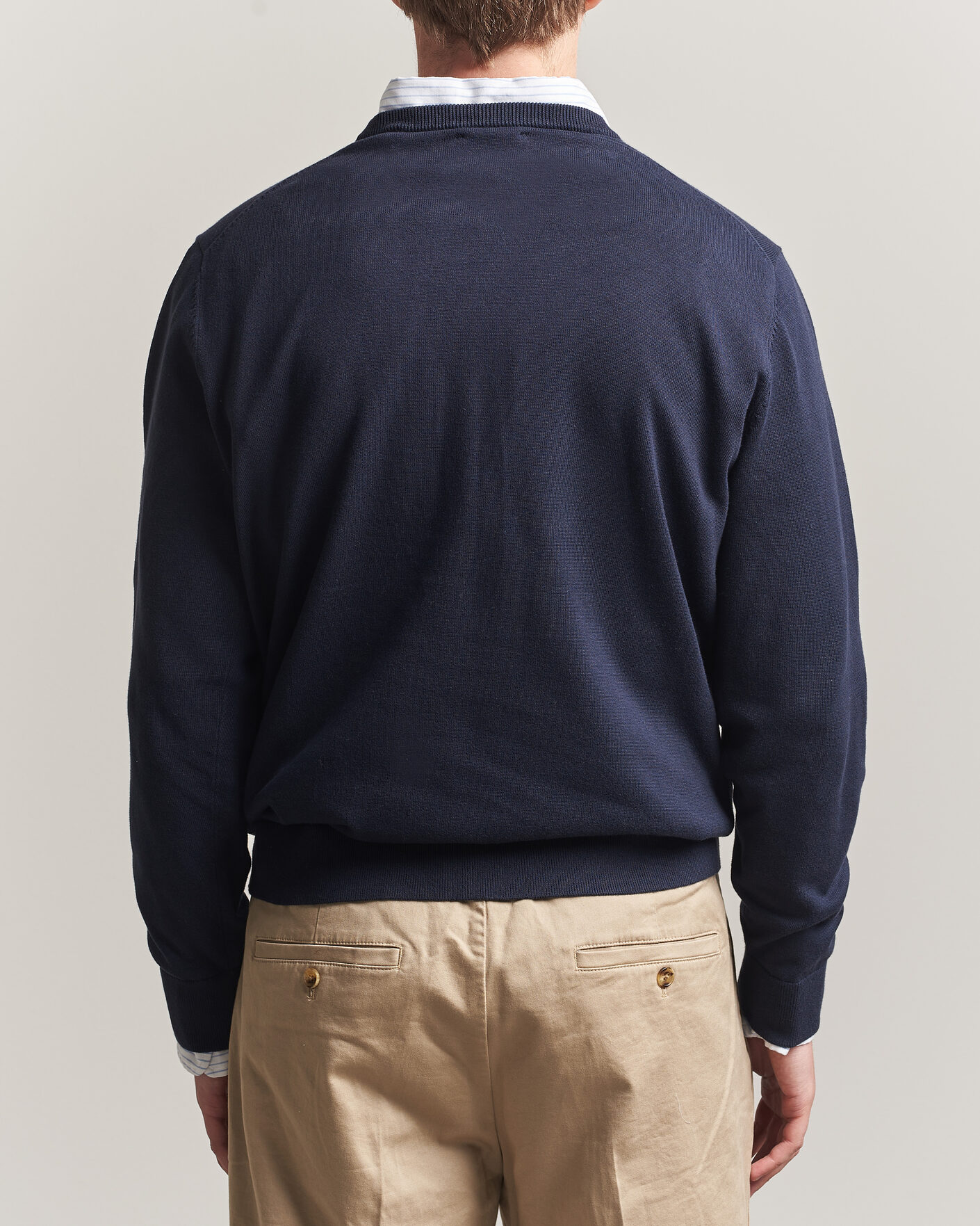 Men | Sweaters & Knitwear | Gant | Classic Cotton Crew Neck Evening Blue