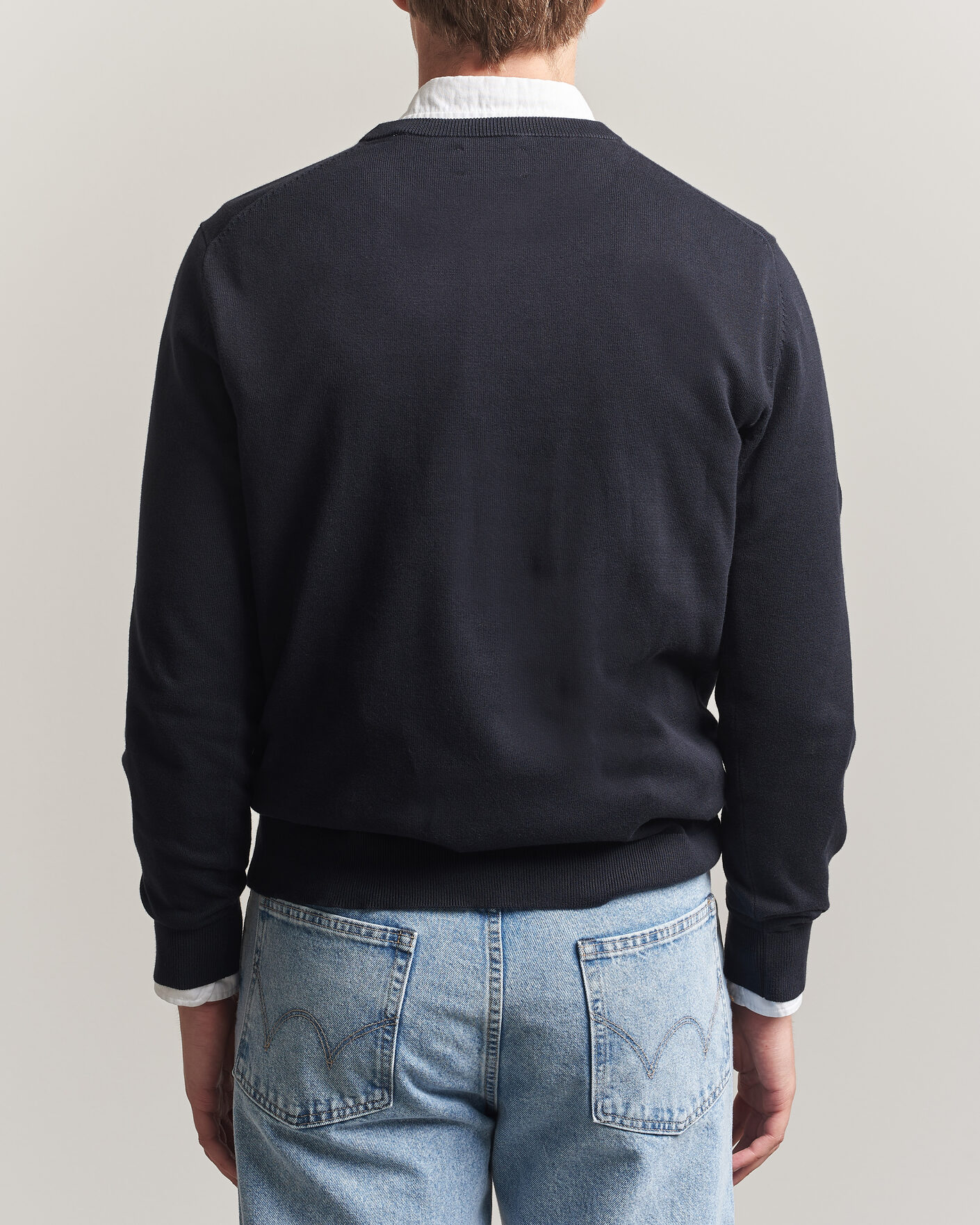 Men | Sweaters & Knitwear | Gant | Classic Cotton Crew Neck Black