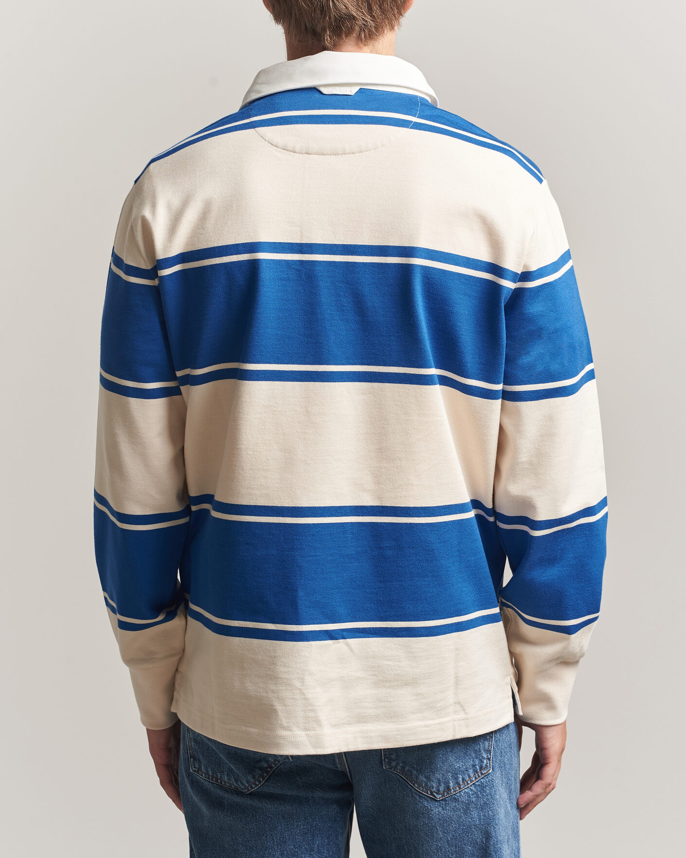 Men | Sweaters & Knitwear | Gant | Striped Rugger Nautical Blue