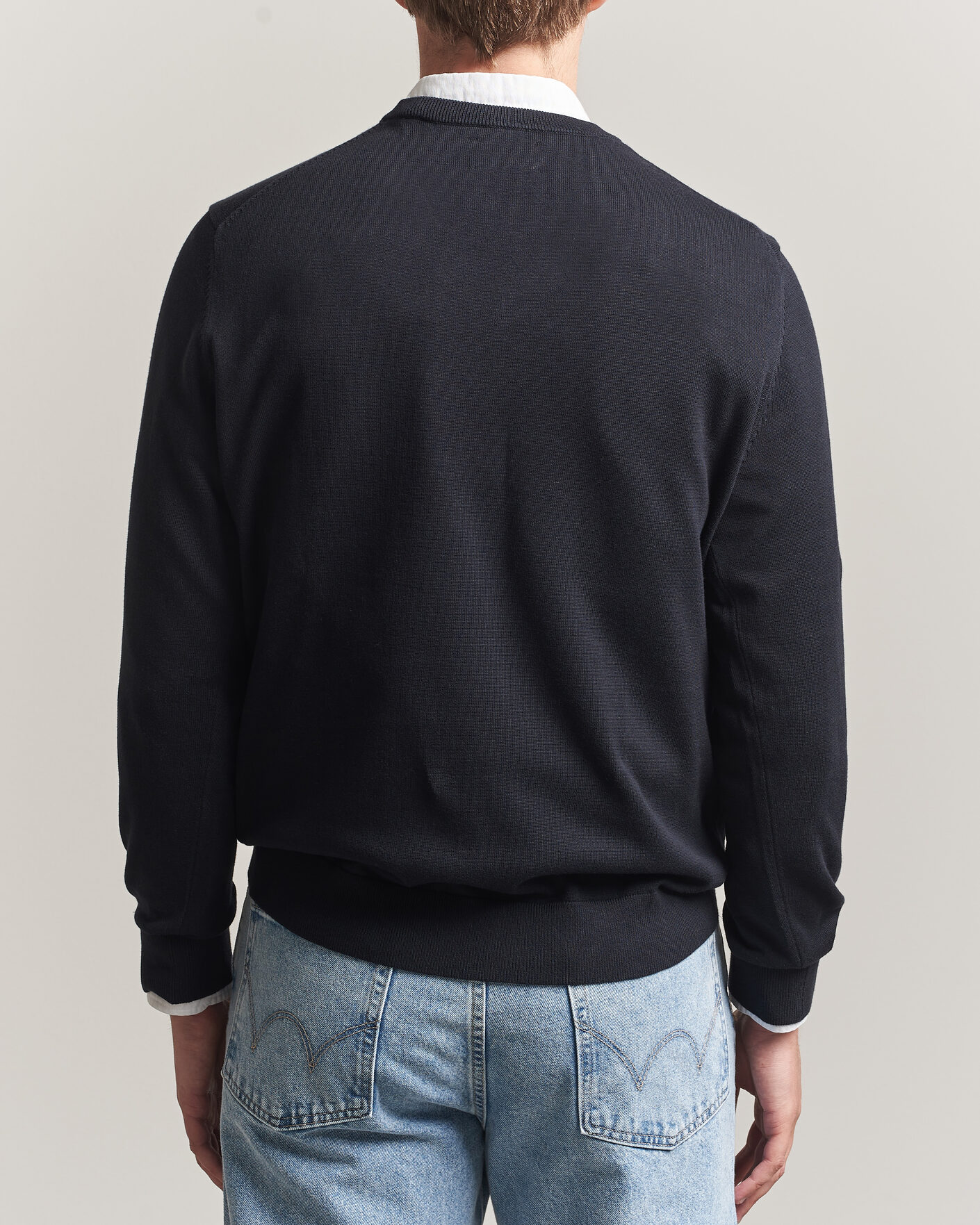 Men | Sweaters & Knitwear | Gant | Classic Cotton V-Neck Black