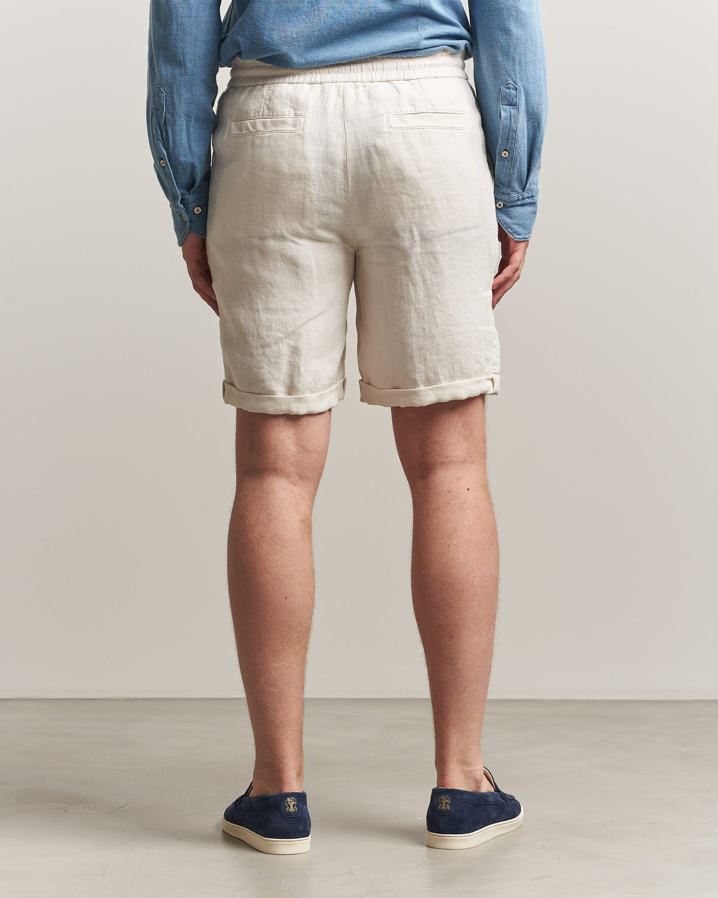 Brunello Cucinelli Drawstring Shorts Off White at CareOfCarl.com