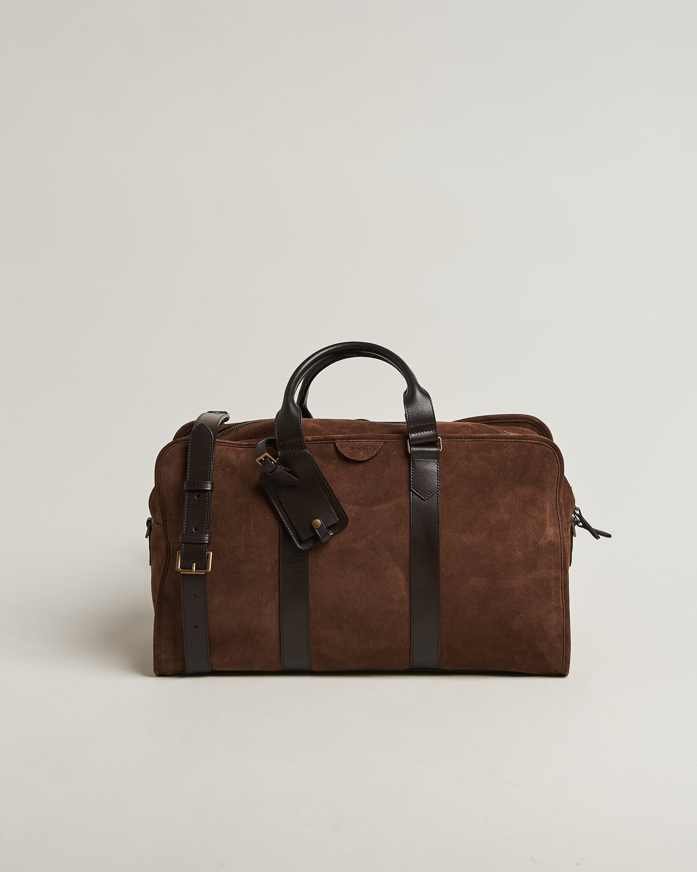 Men | Bags | Gant | Suede Duffle Bag Soil Brown