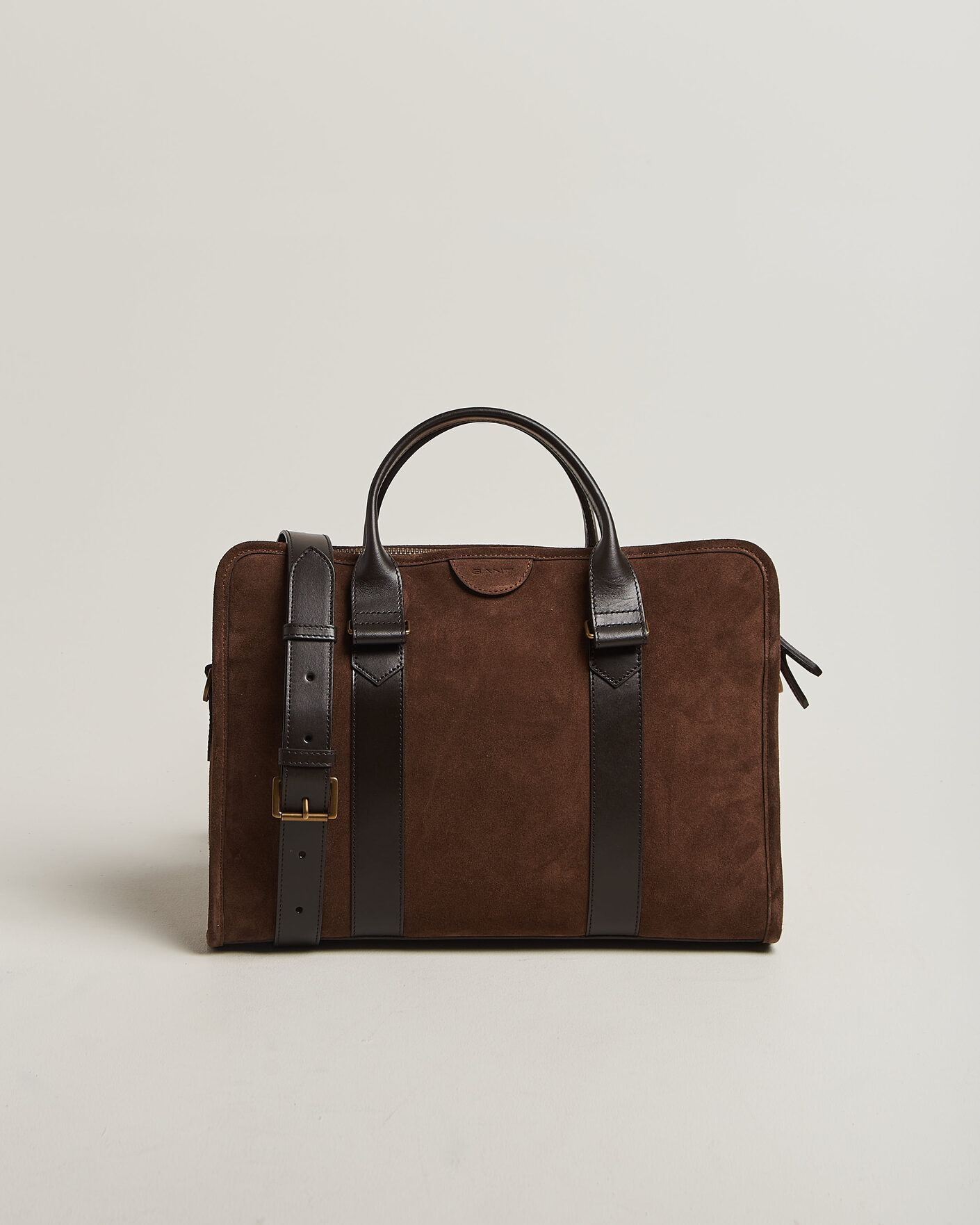 Men | Bags | Gant | Suede Commuter Bag Soil Brown