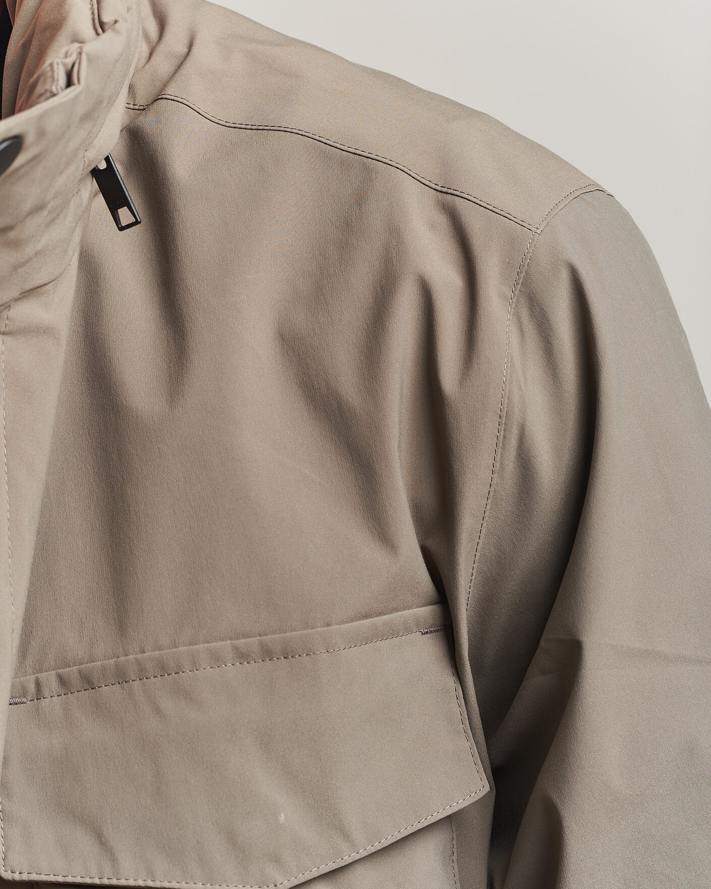 Men | Coats & Jackets | Gant | Lightweight 4-Pocket Field Jacket Faded Taupe