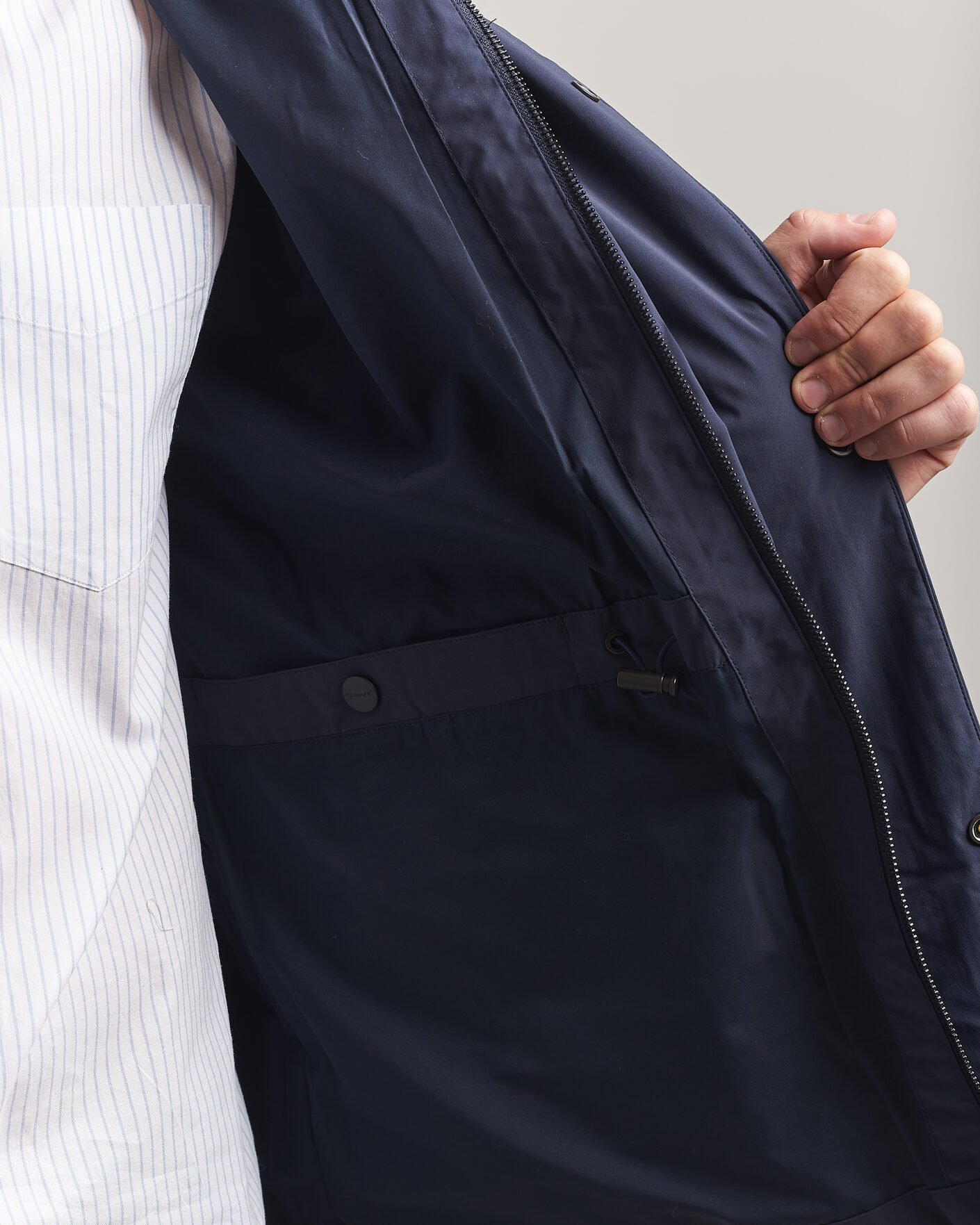 Men | Coats & Jackets | Gant | Lightweight 4-Pocket Field Jacket Evening Blue