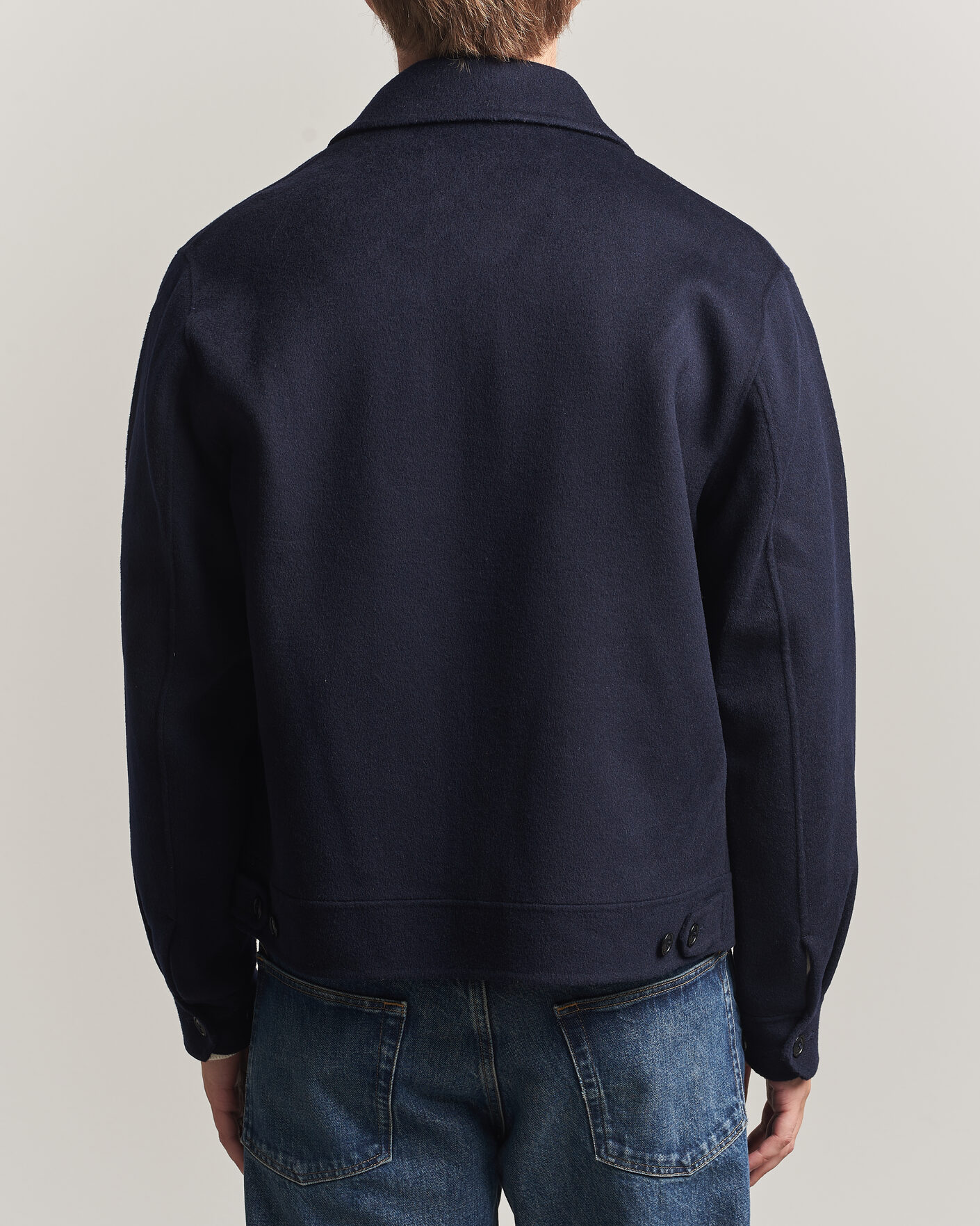 Men | Coats & Jackets | Gant | Handstitched Wool/Cashmere Jacket Evening Blue