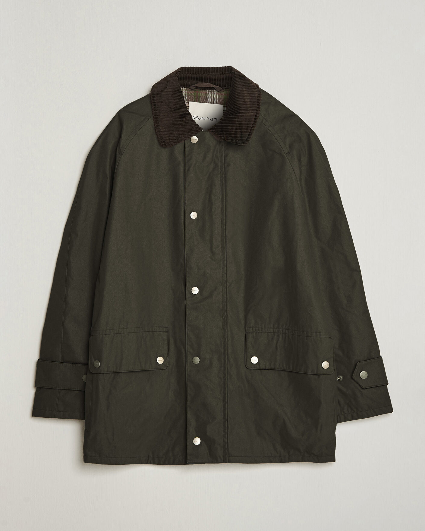 Men | Coats & Jackets | Gant | Waxed Barn Jacket Black Brown
