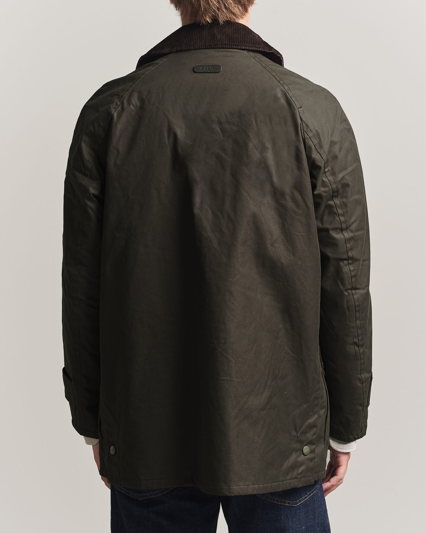 Men | Coats & Jackets | Gant | Waxed Barn Jacket Black Brown
