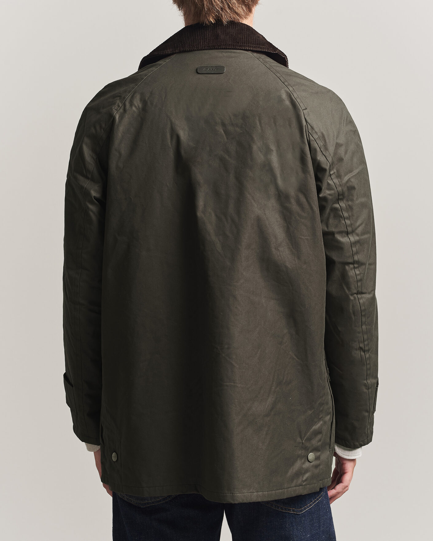 Men | Coats & Jackets | Gant | Waxed Barn Jacket Black Brown