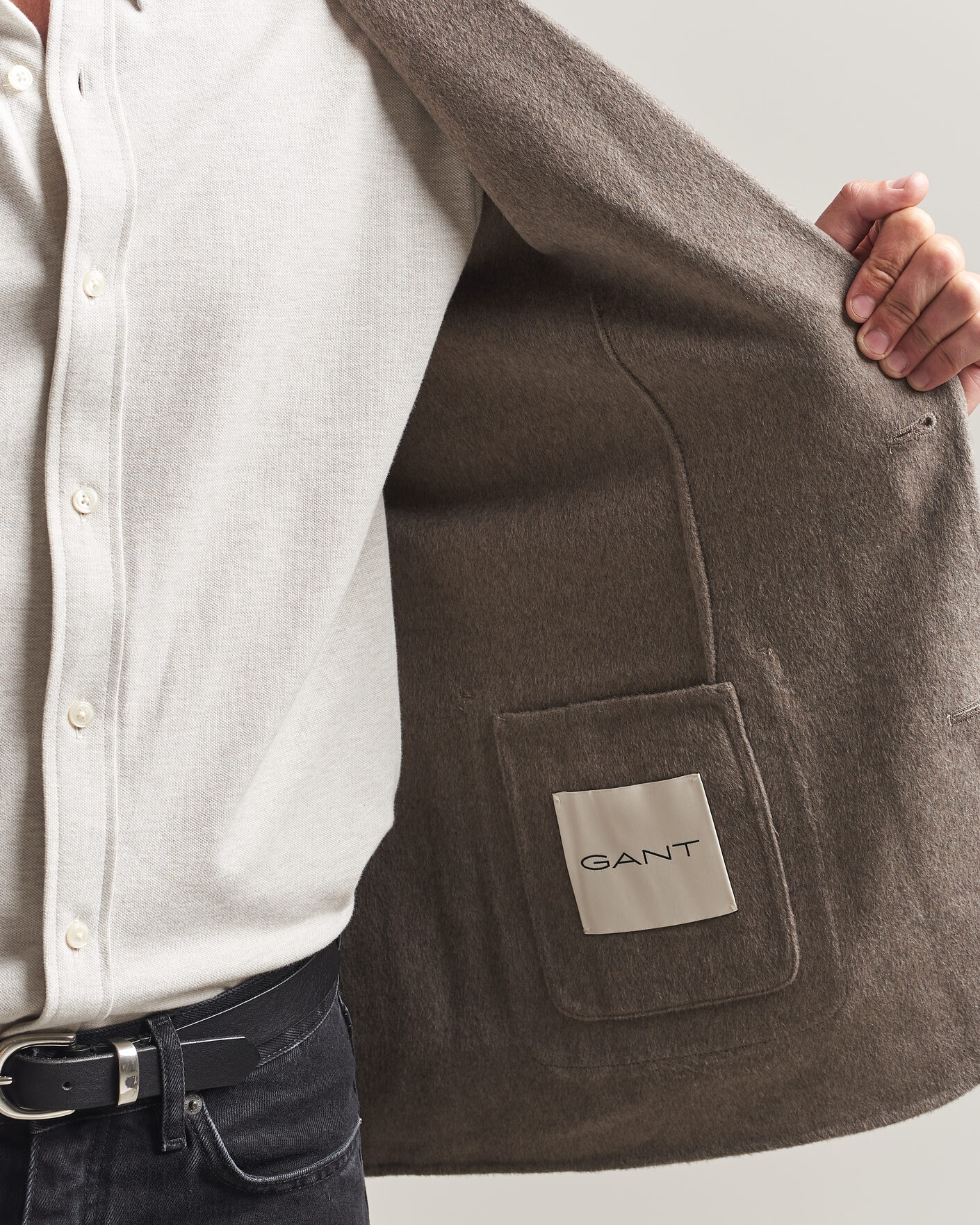 Men | Blazers | Gant | Handstitched Unlined Blazer Mist Taupe