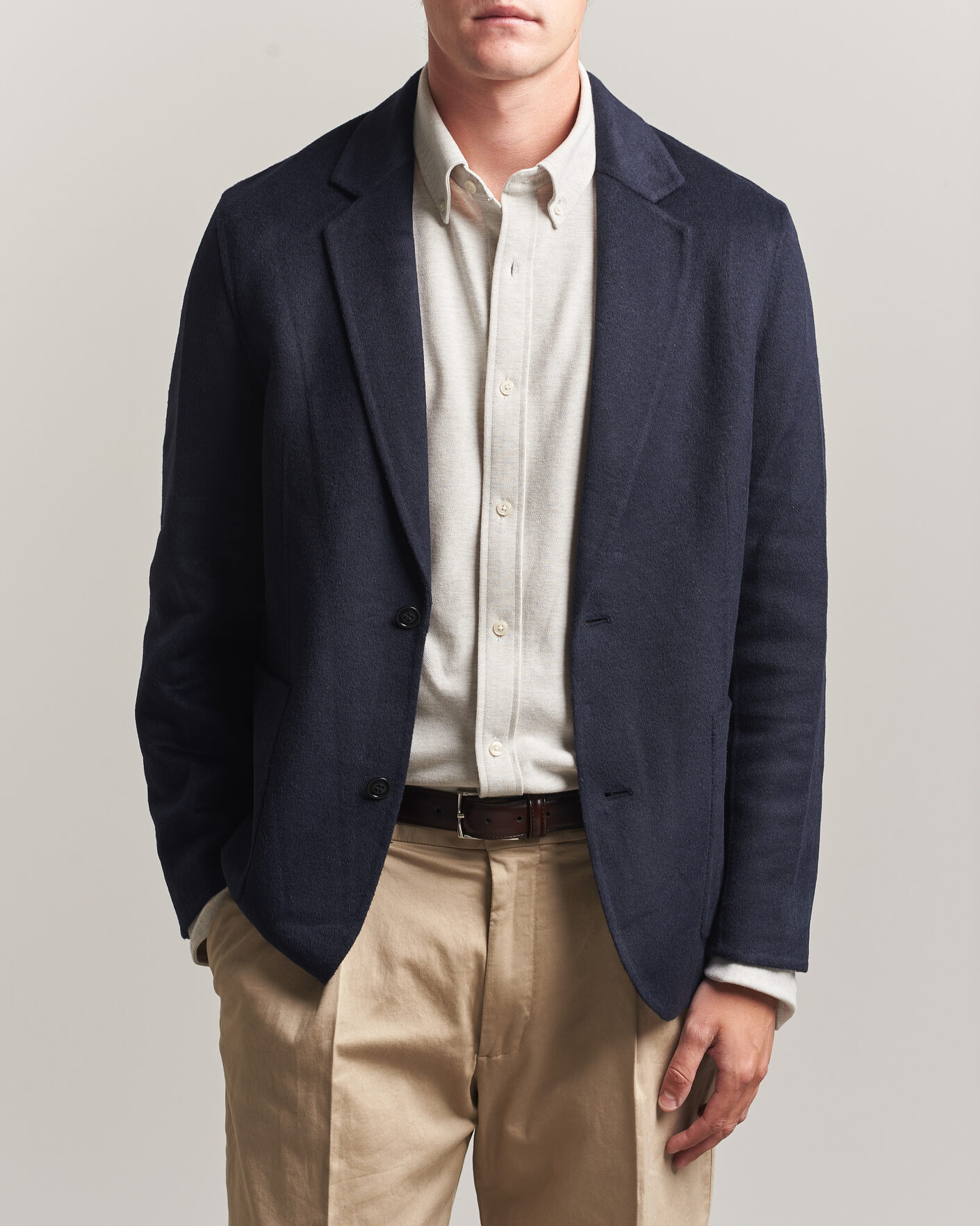 Men | Blazers | Gant | Handstitched Unlined Blazer Evening Blue