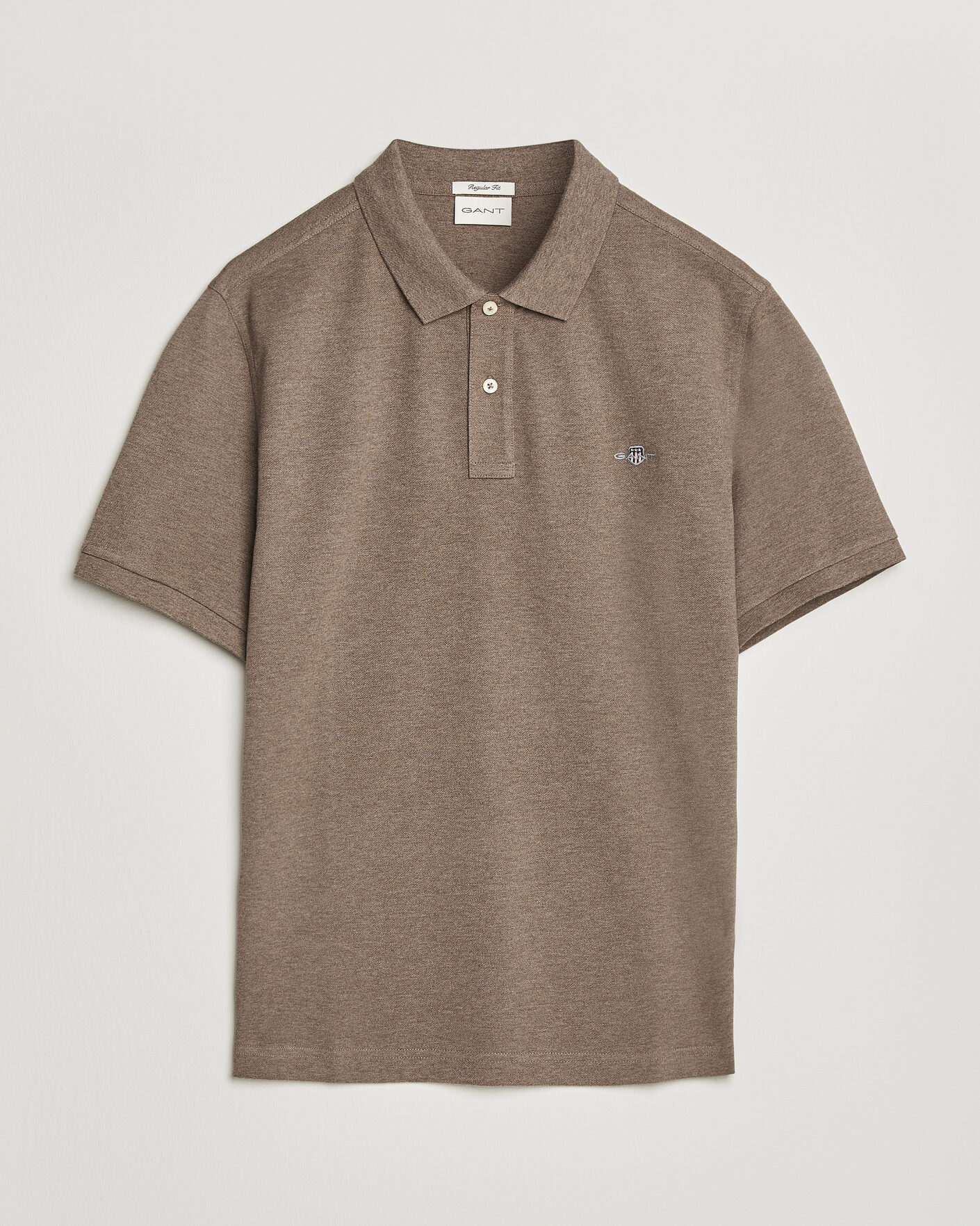 Men | Polo Shirts | Gant | The Original Polo Dark Hazelnut Melange