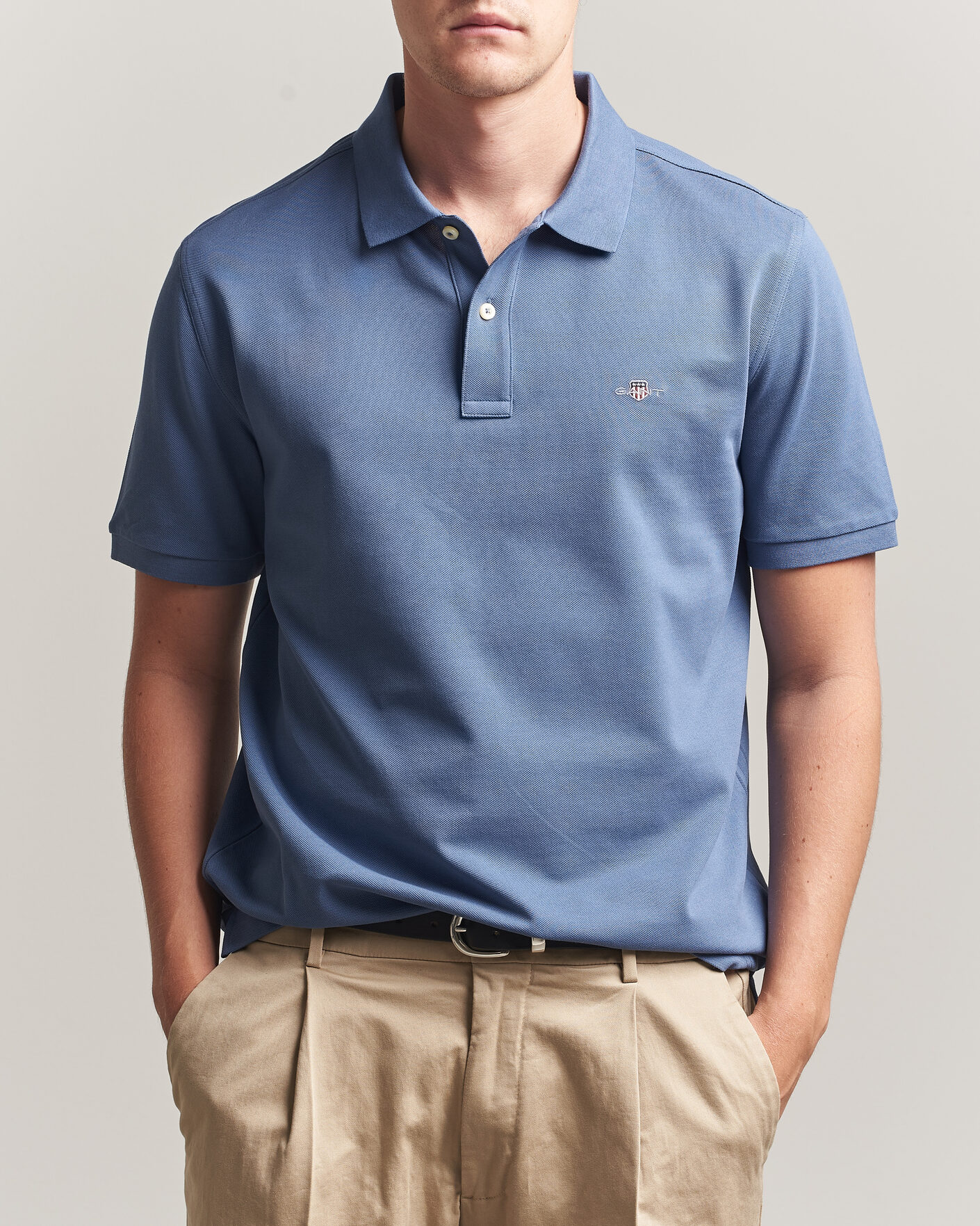 Men | Polo Shirts | Gant | The Original Polo Blue Horizon