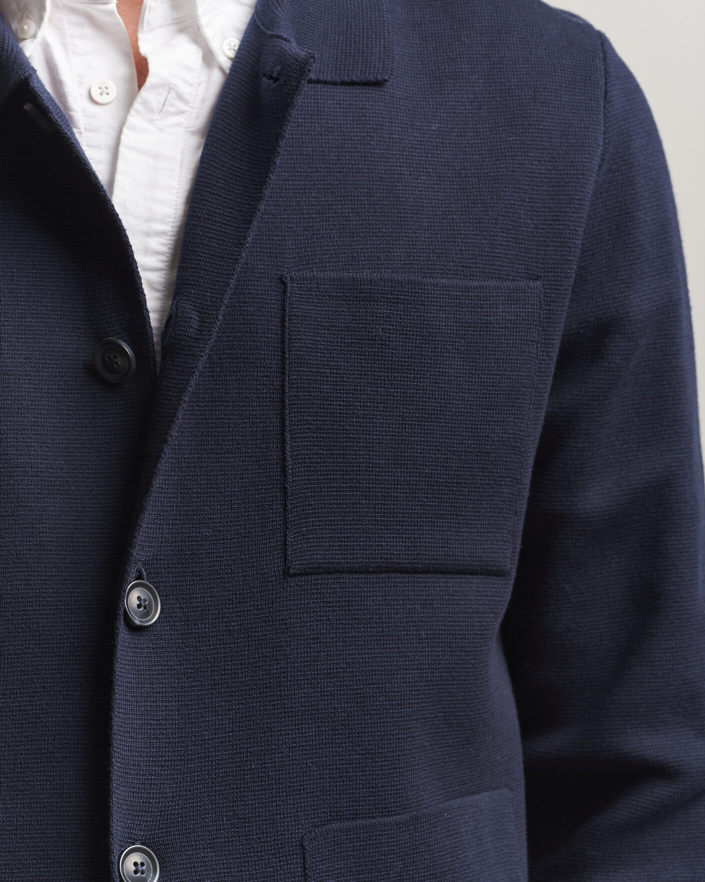 Men | Sweaters & Knitwear | Gant | Milano Knitted Cardigan Evening Blue