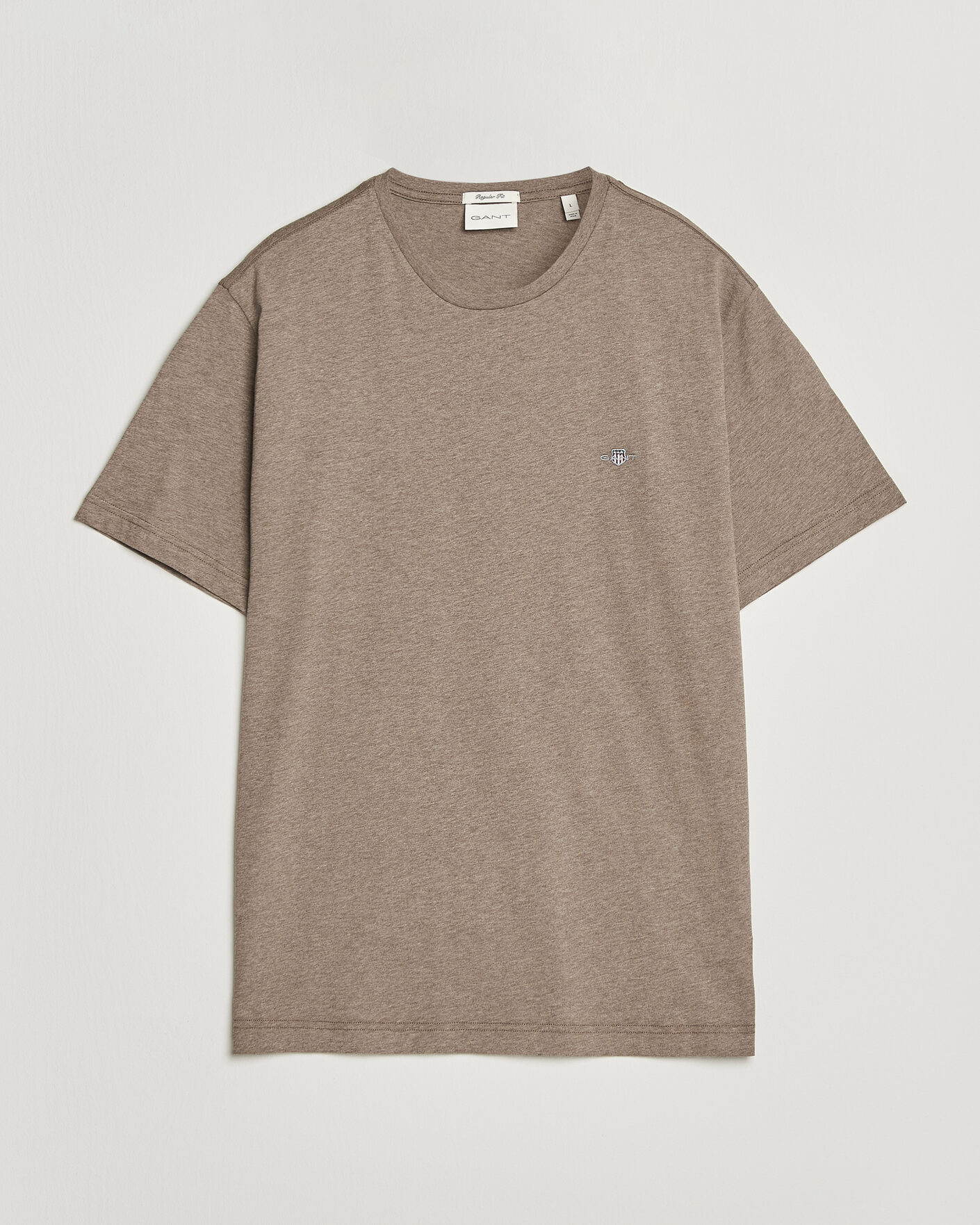 Men | T-Shirts | Gant | The Original T-Shirt Dark Hazelnut Melange
