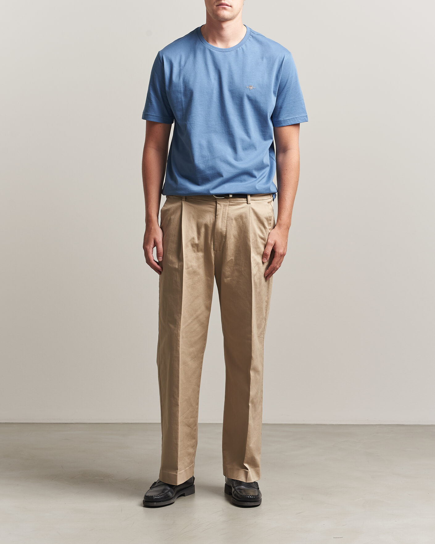 Men | T-Shirts | Gant | The Original T-Shirt Blue Horizon