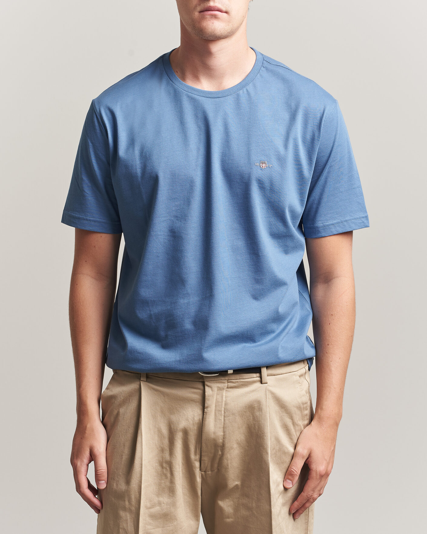 Men | T-Shirts | Gant | The Original T-Shirt Blue Horizon