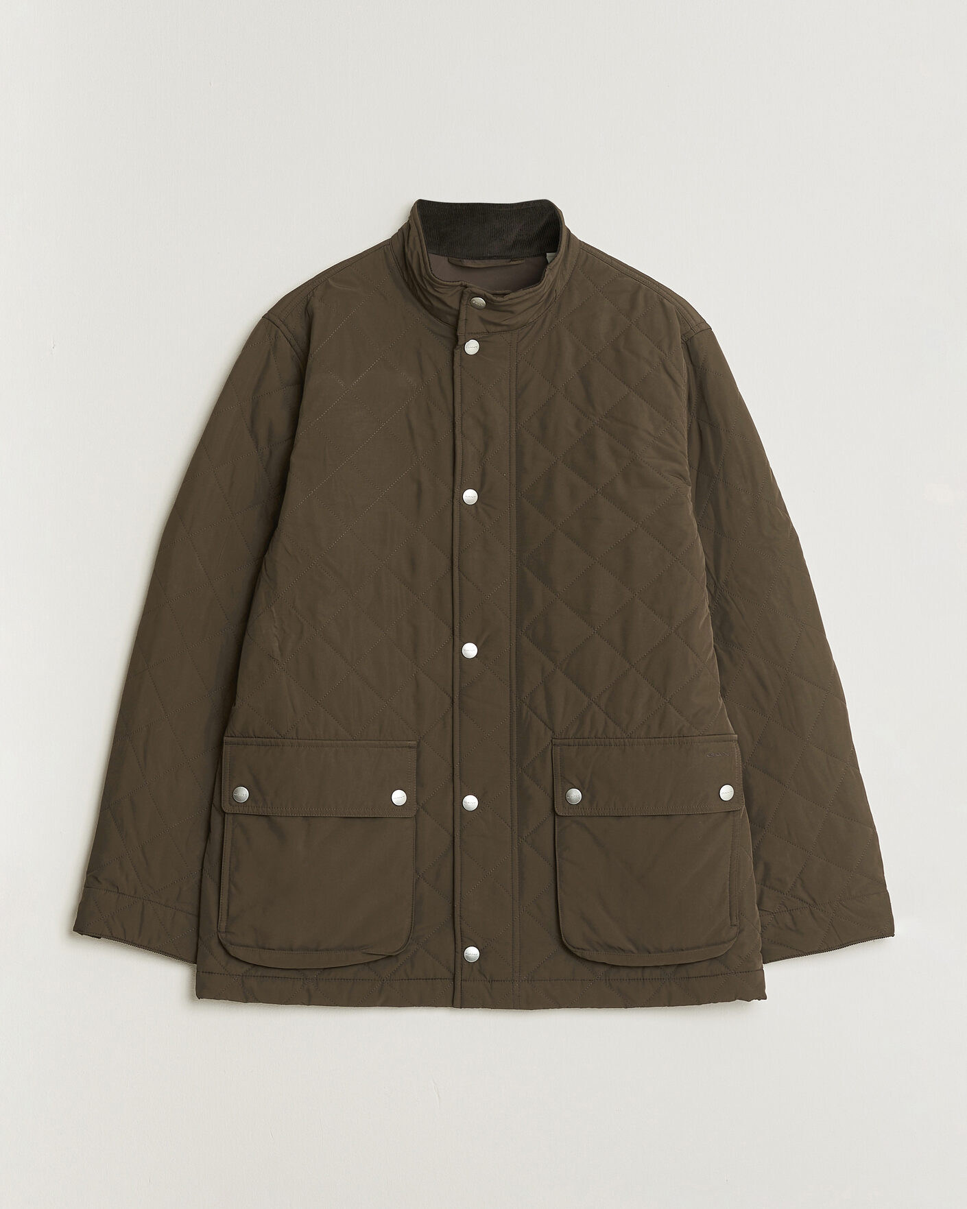 Men | Coats & Jackets | Gant | Classic Quilted Mid Jacket Black Brown