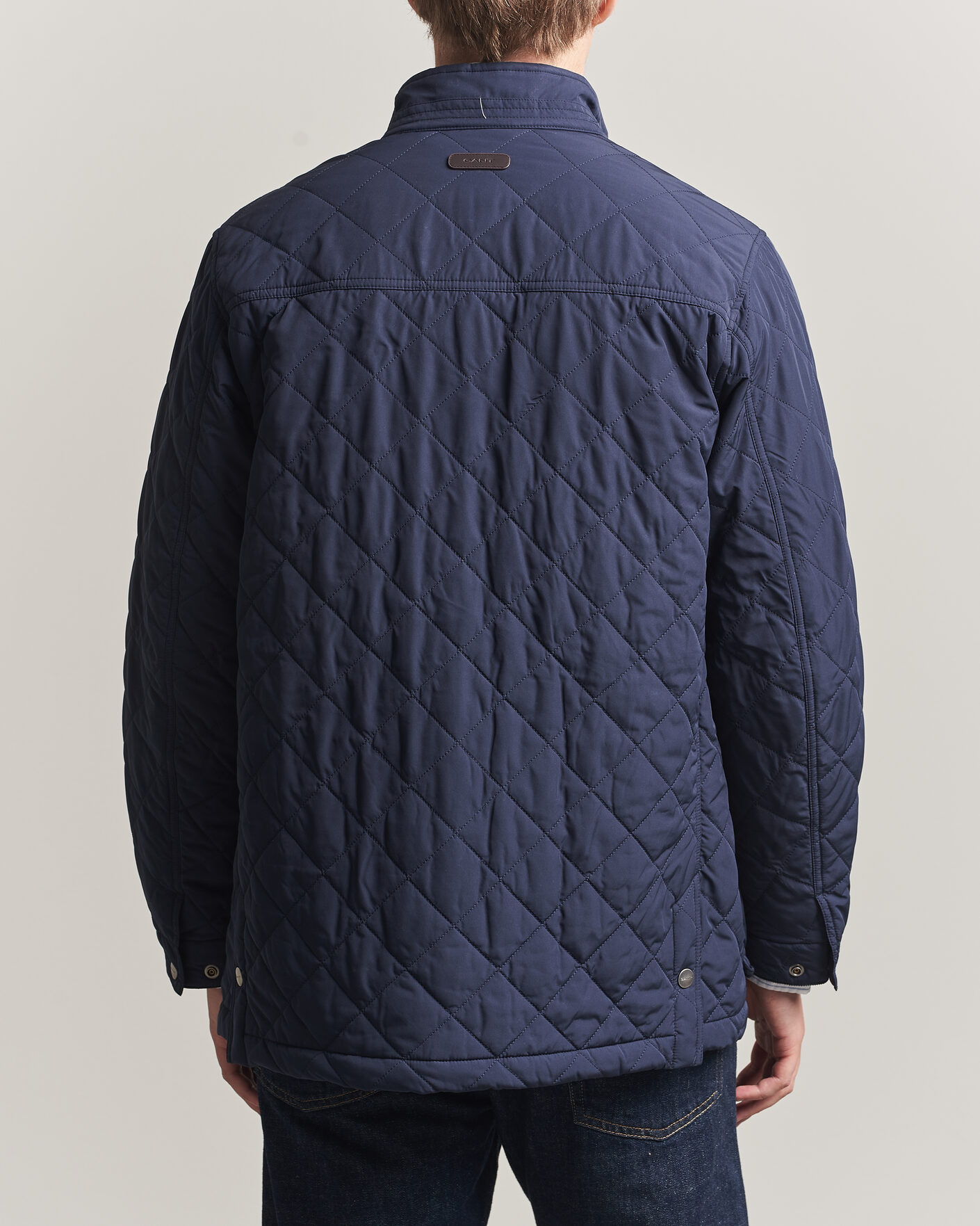 Men | Coats & Jackets | Gant | Classic Quilted Mid Jacket Evening Blue