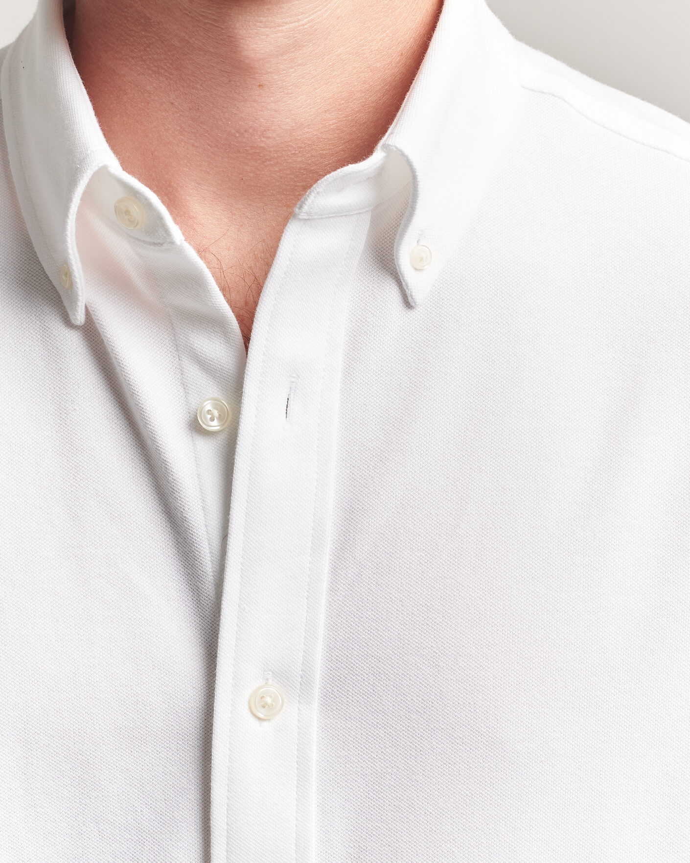 Men | Shirts | Gant | Regular Fit Jersey Pique Shirt White