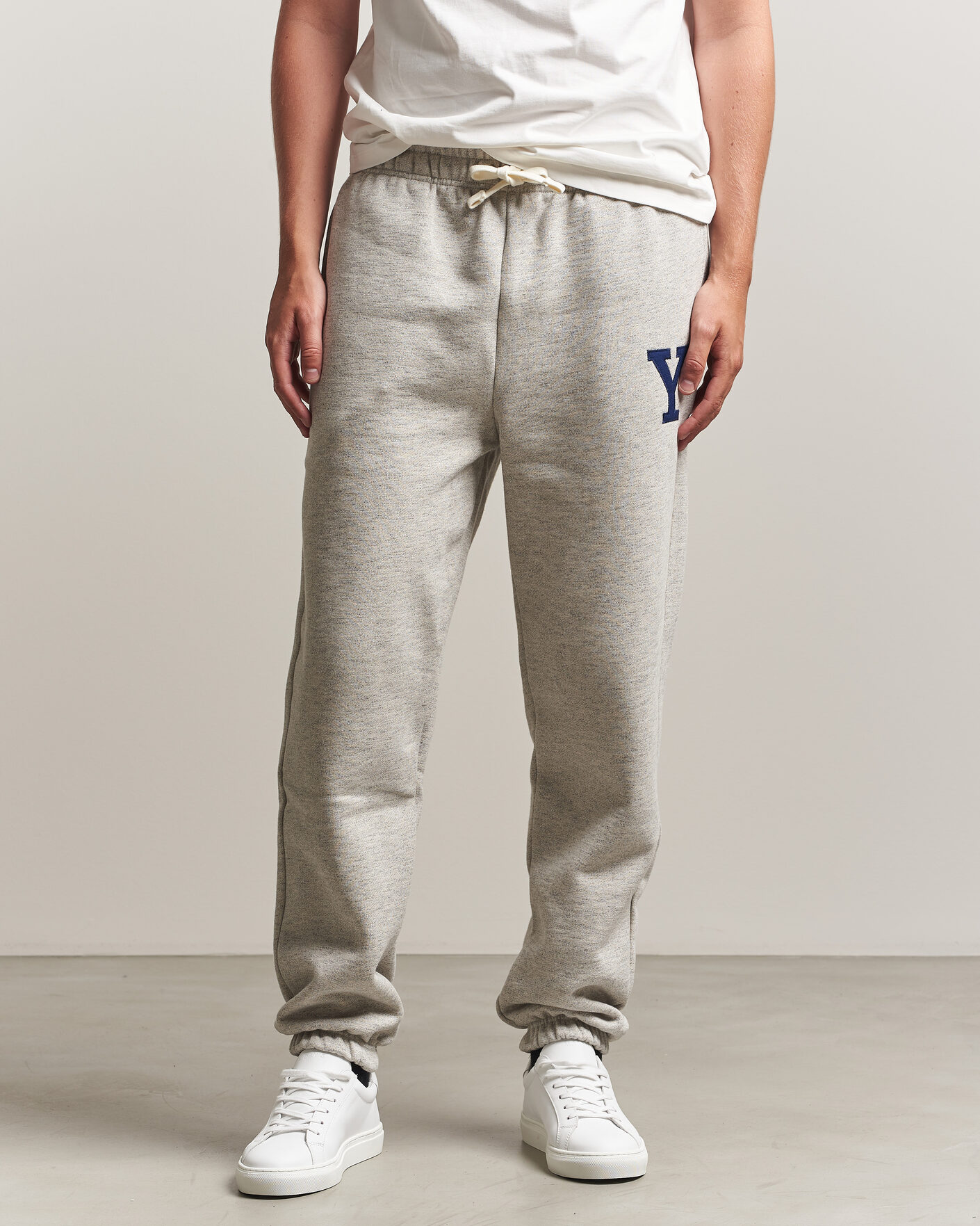 Men | Trousers | Gant | YALE Sweatpants Grey Melange