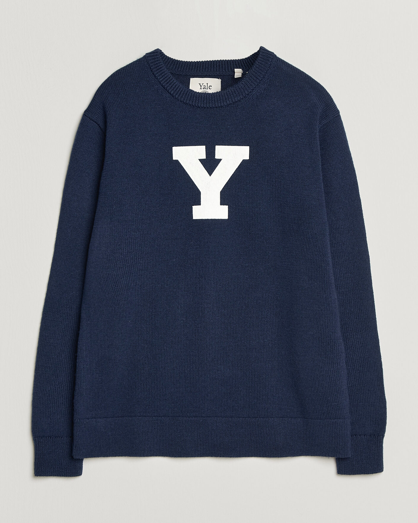 Men | Sweaters & Knitwear | Gant | YALE Merino Crew Neck Marine