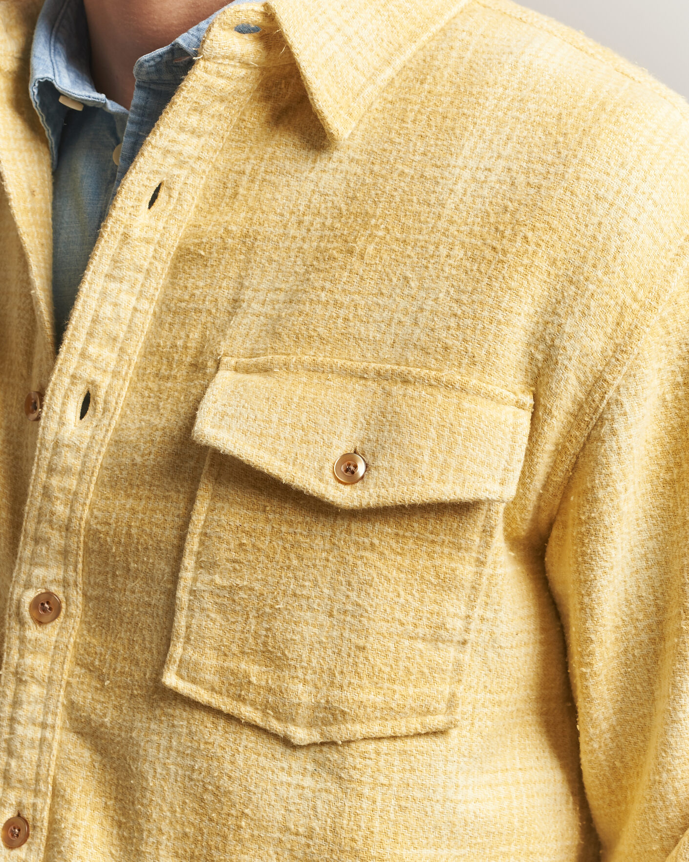 Men | Shirts | Pendleton | Big Pocket Shirt Cream Shadow