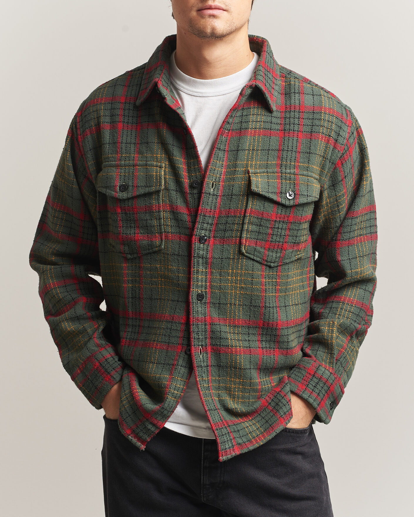 Men | Shirts | Pendleton | Big Pocket Shirt Green