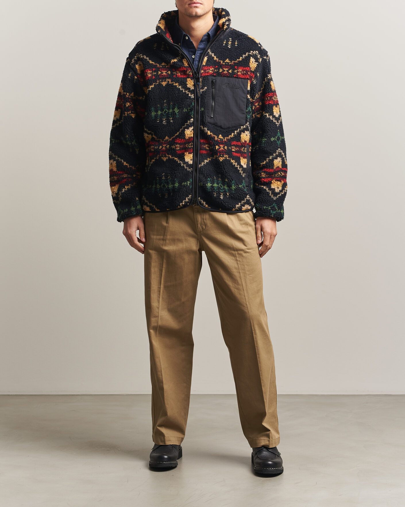 Men | Sweaters & Knitwear | Pendleton | Jacquard Sherpa Fleece Four Corners