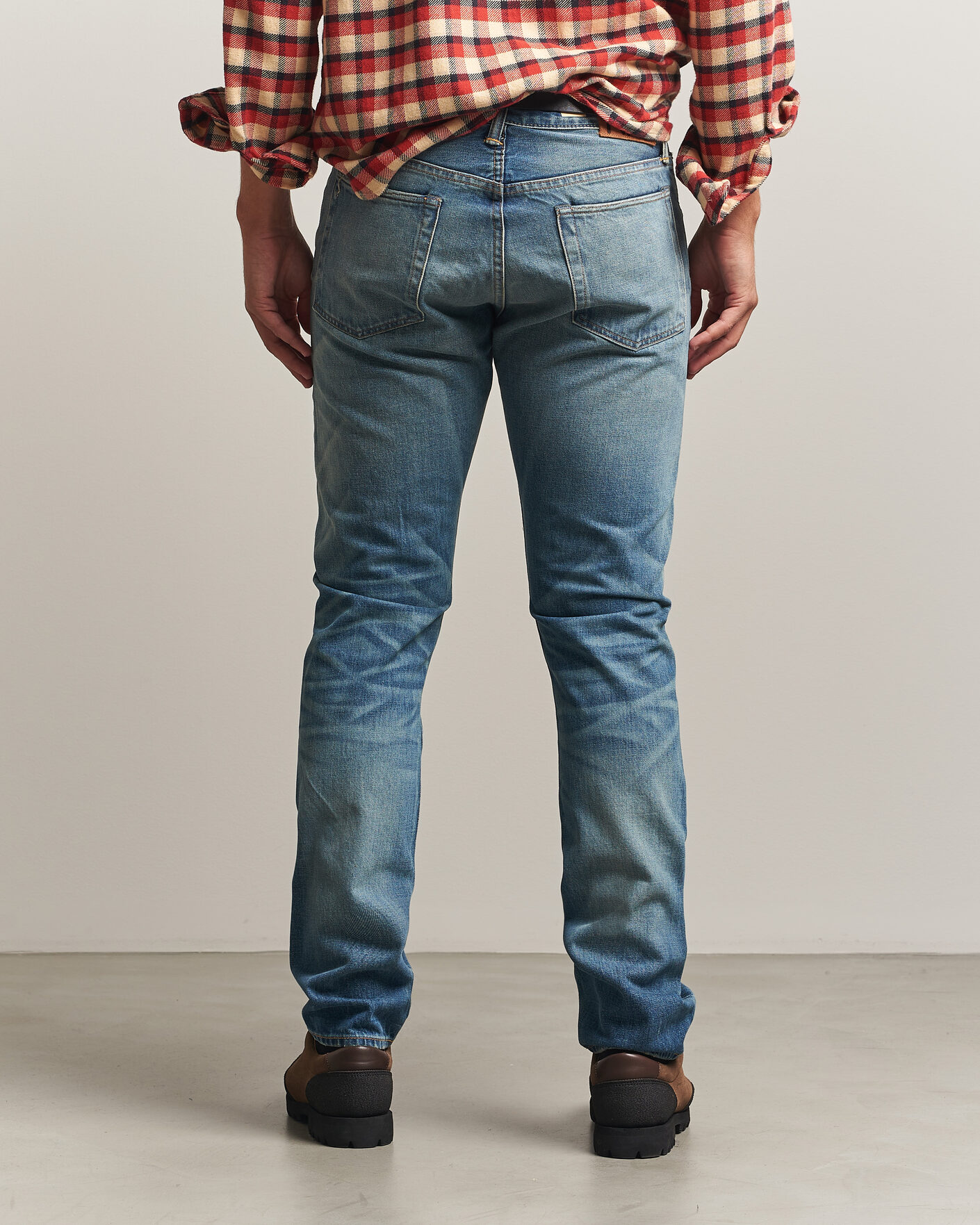 RRL Slim Fit Selvedge Jeans Clearford Wash at CareOfCarl.com