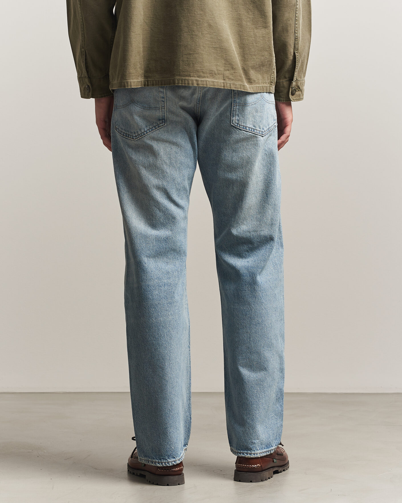 RRL Vintage Fit Distressed Jeans Bridgeview Wash at CareOfCarl.com