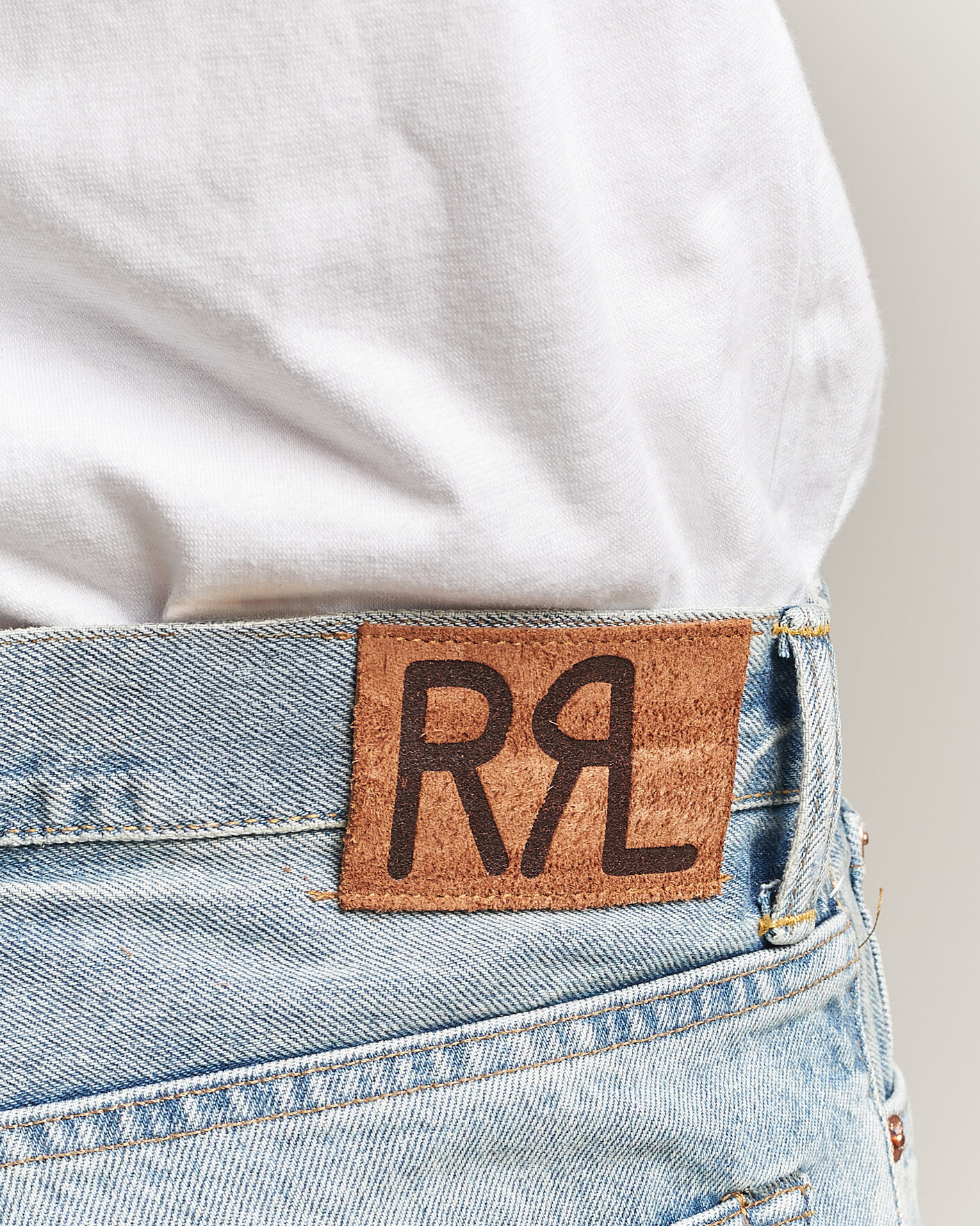 Men | Jeans | RRL | Vintage Fit Distressed Jeans Bridgeview Wash